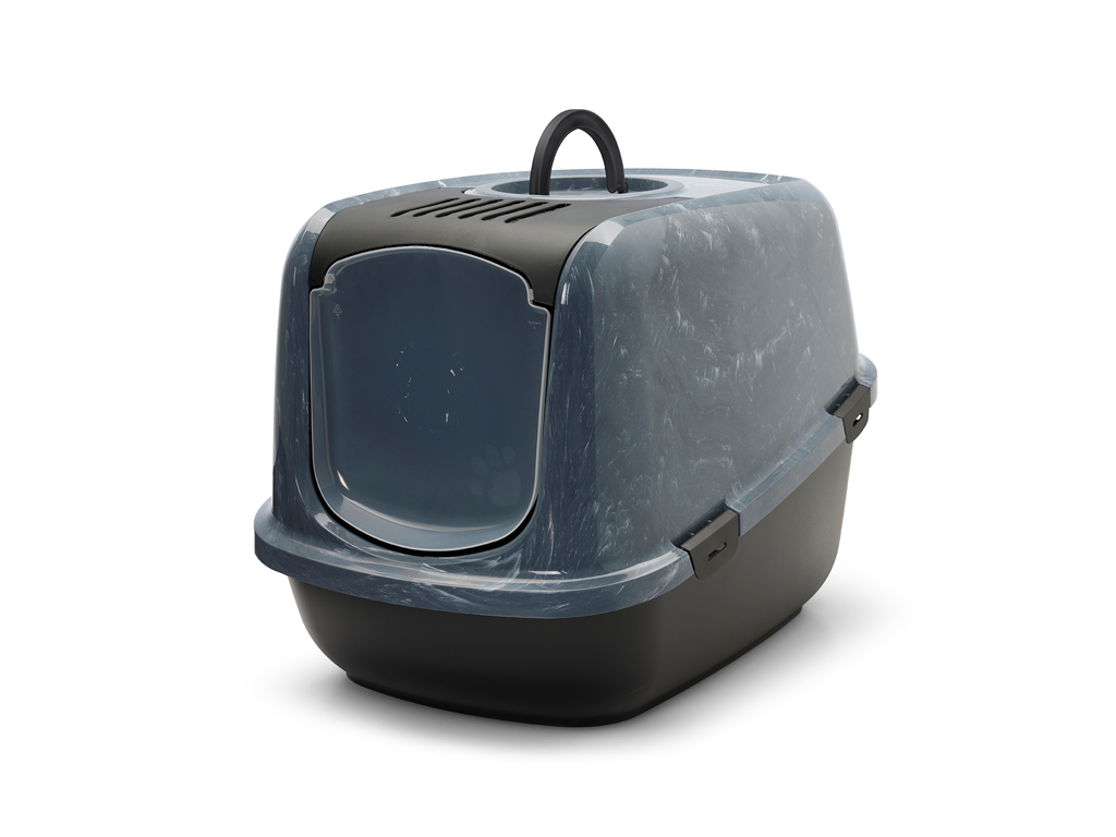 SAVIC KATZENKLO NESTOR JUMBO MARBLE GRAU/SCHWARZ 66,5X48,5X46,5 CM