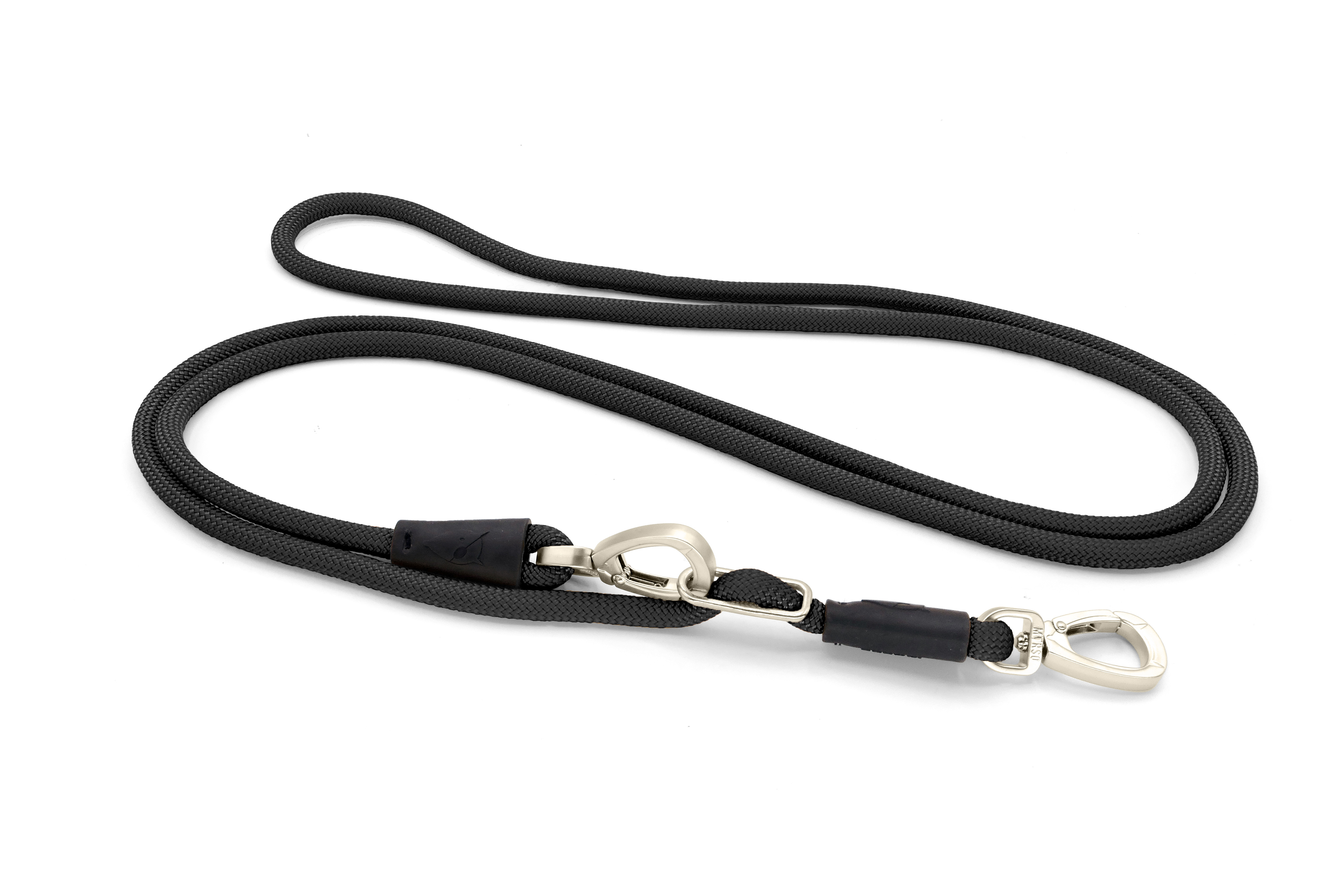 MORSO HUNDELEINE HANDS FREE WEICH ROPE RECYCELT SCHWARZ 260X1 CM