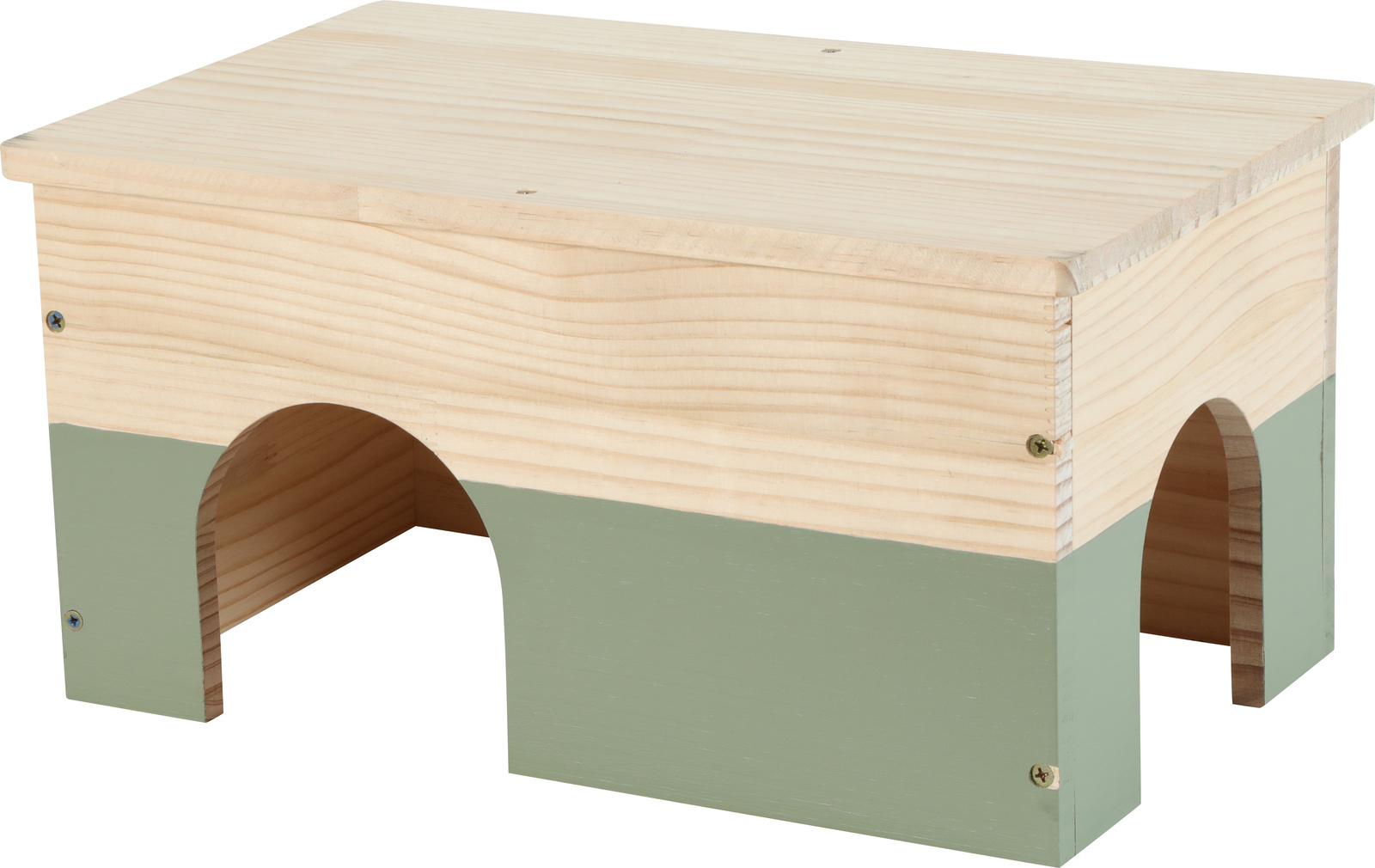 ZOLUX NEOLIFE HOLZ- HUISJE KANINCHEN GRUEN 40X25X20 CM