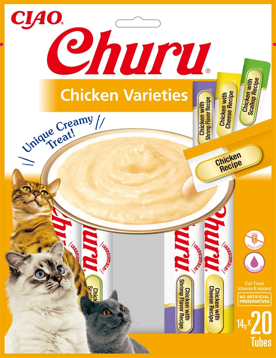 INABA CHURU MULTIPACK CHICKEN 20X14 G