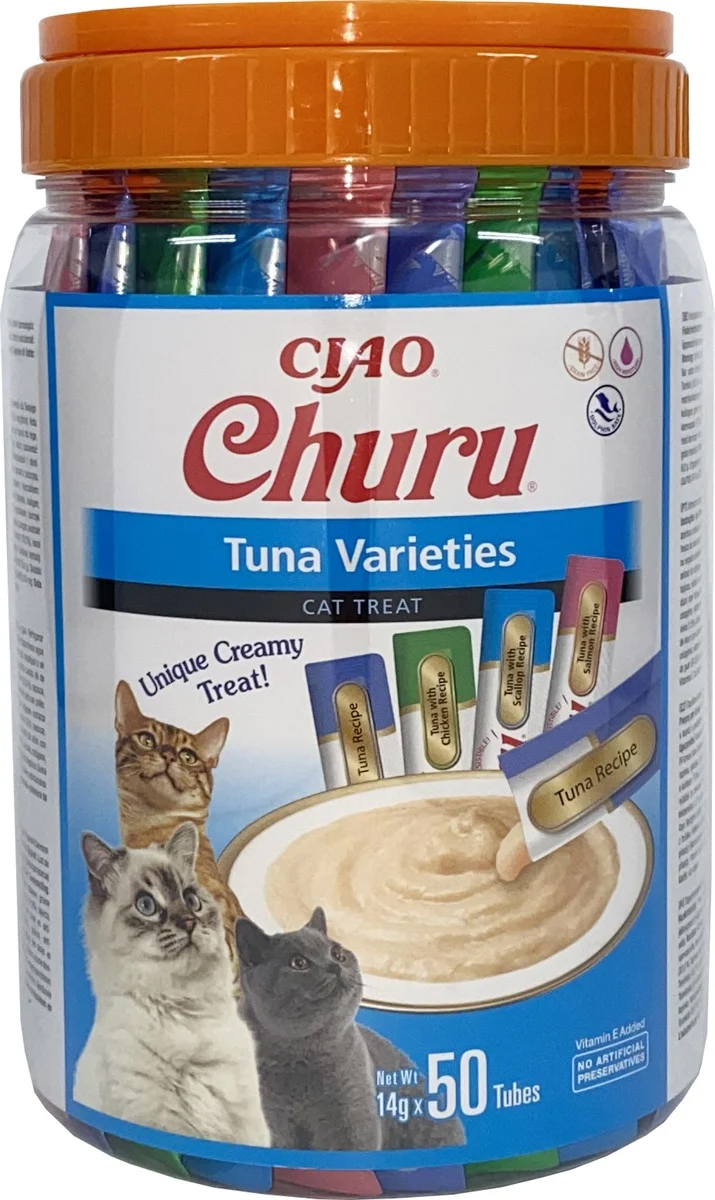 INABA CHURU MULTIPACK TUNA VARIETIES 50X14 G
