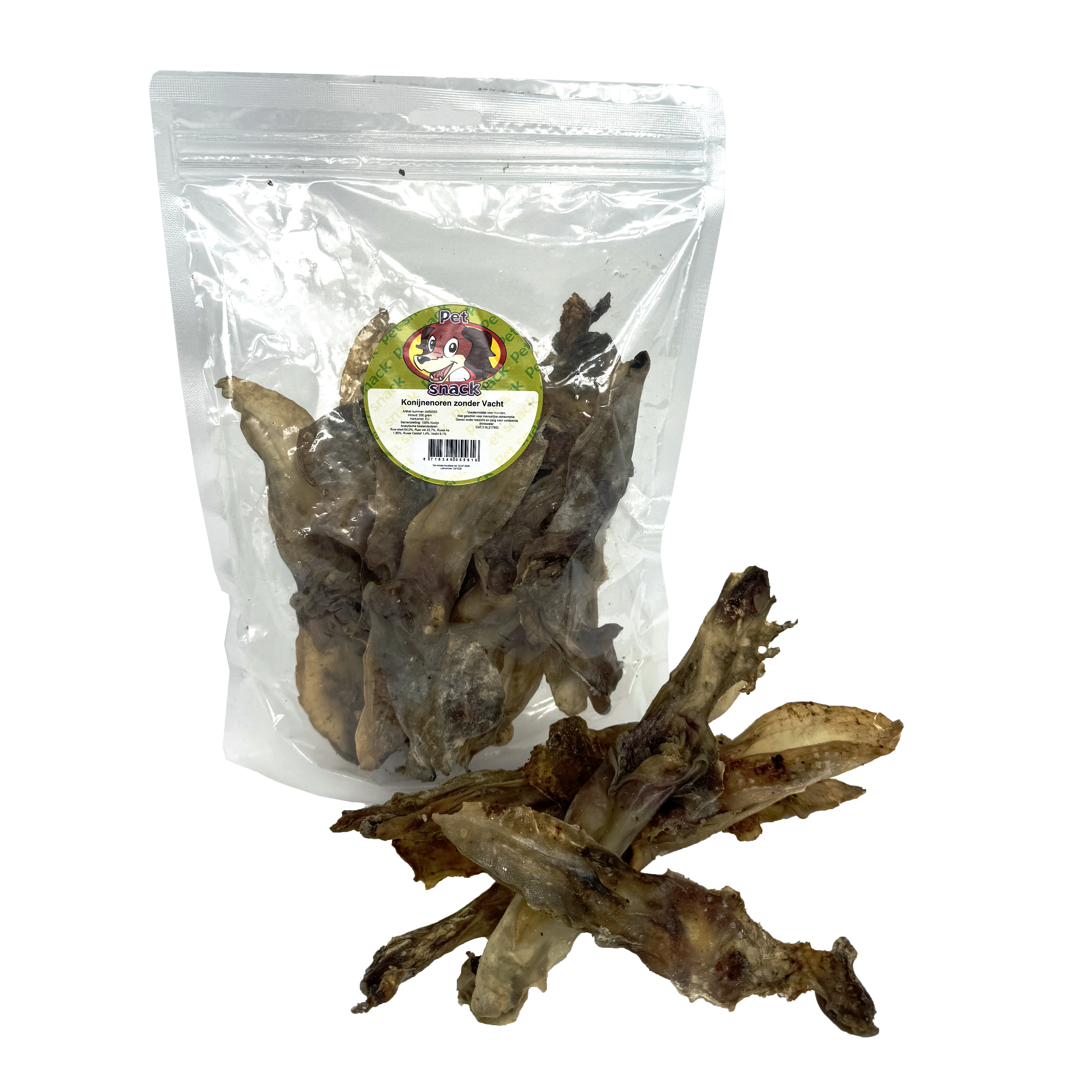 PETSNACK KONIJNENOOR OHNE HAAR 200 G