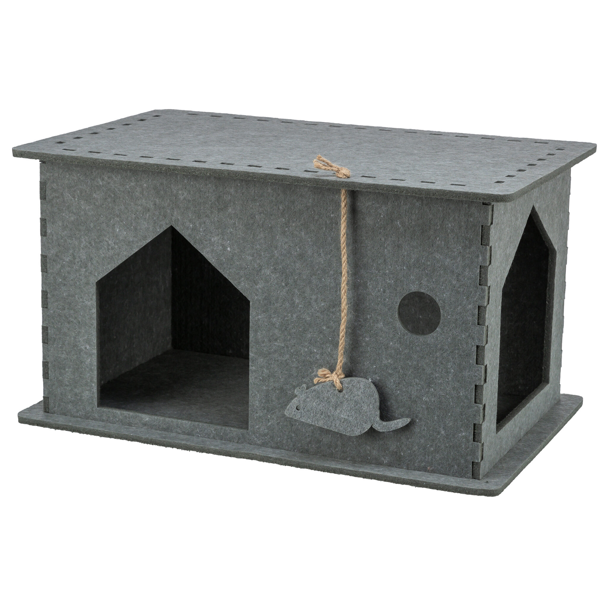 TRIXIE KATZENKORB HUIS LENE VILT GRAU 54X30X35 CM
