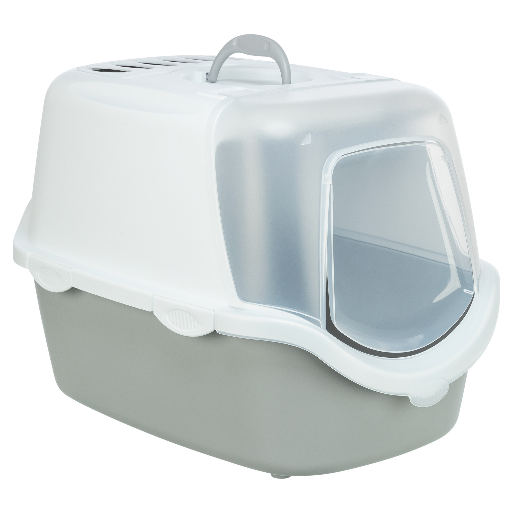 TRIXIE KATZENKLO VICO OFFEN TOP MIT KAP HELLGRAU/WEISS 56X40X40 CM
