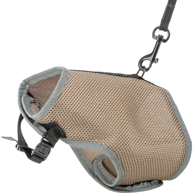 TRIXIE SOFTTUIG KATZE MIT GURT TAUPE 24-42X120 CM