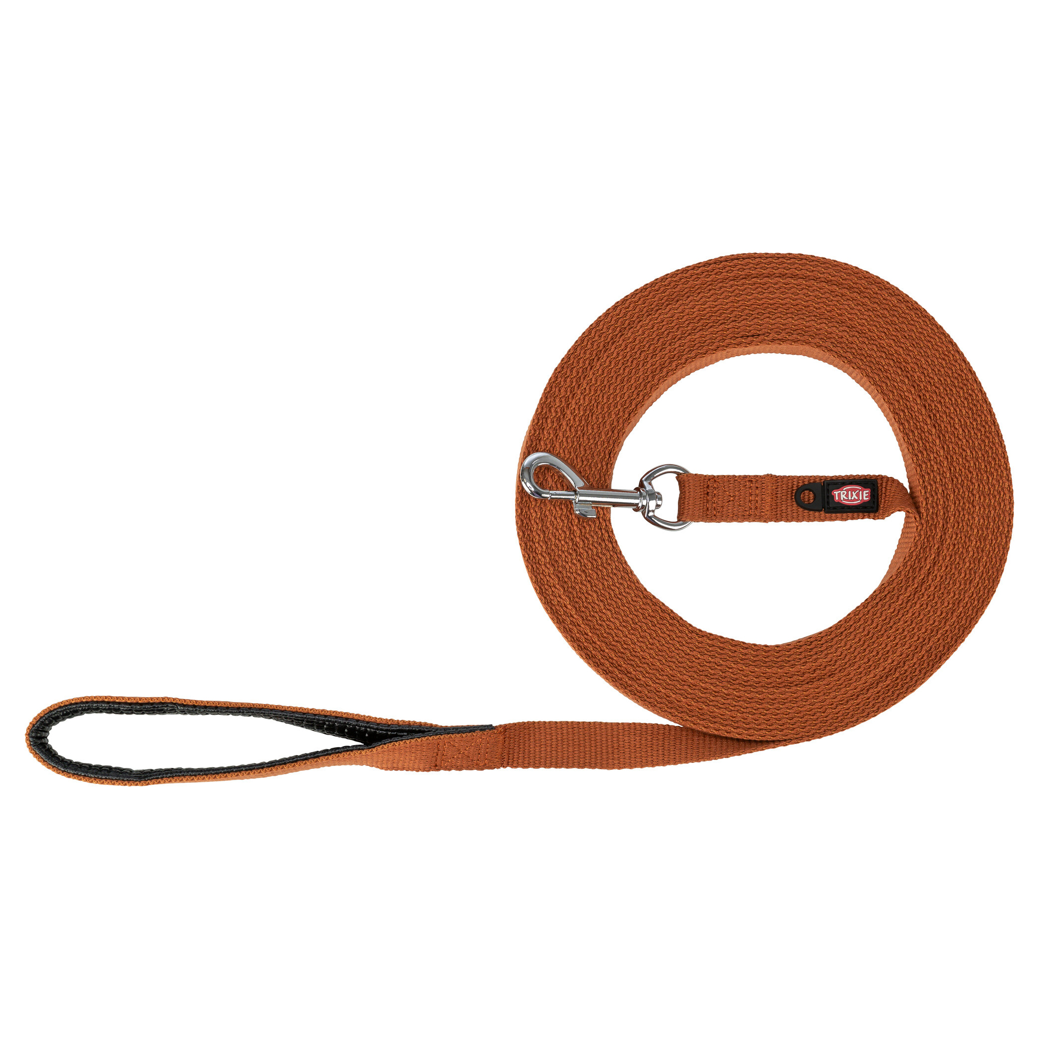 TRIXIE HUNDELEINE SLEEPLIJN BAUMWOLLE ROEST BRAUN 15 M X 2 CM