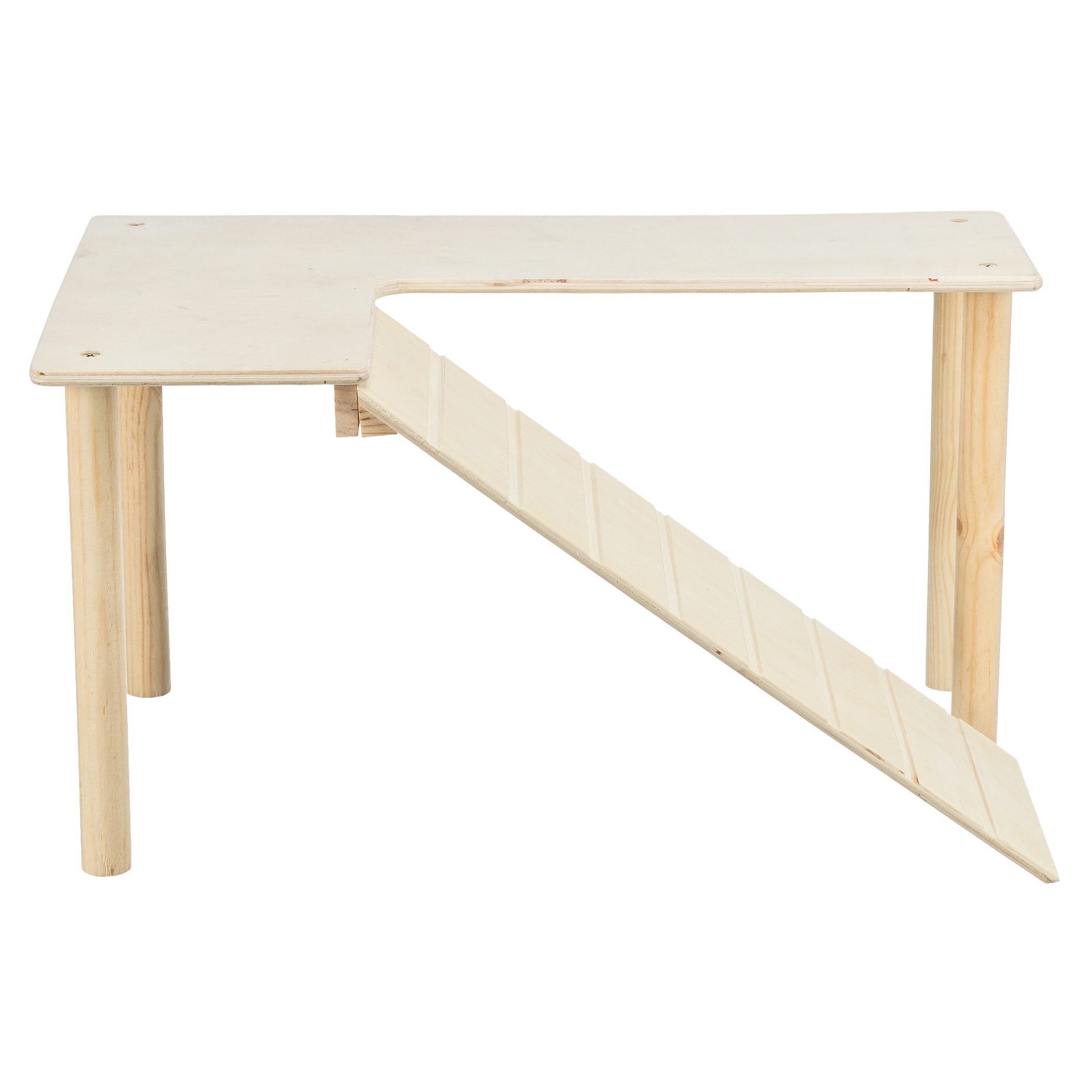 TRIXIE PLATFORM MIT HELLING FUER MAEUSE/HAMSTERS ONBEHANDELD HOLZ 47X30X25 CM