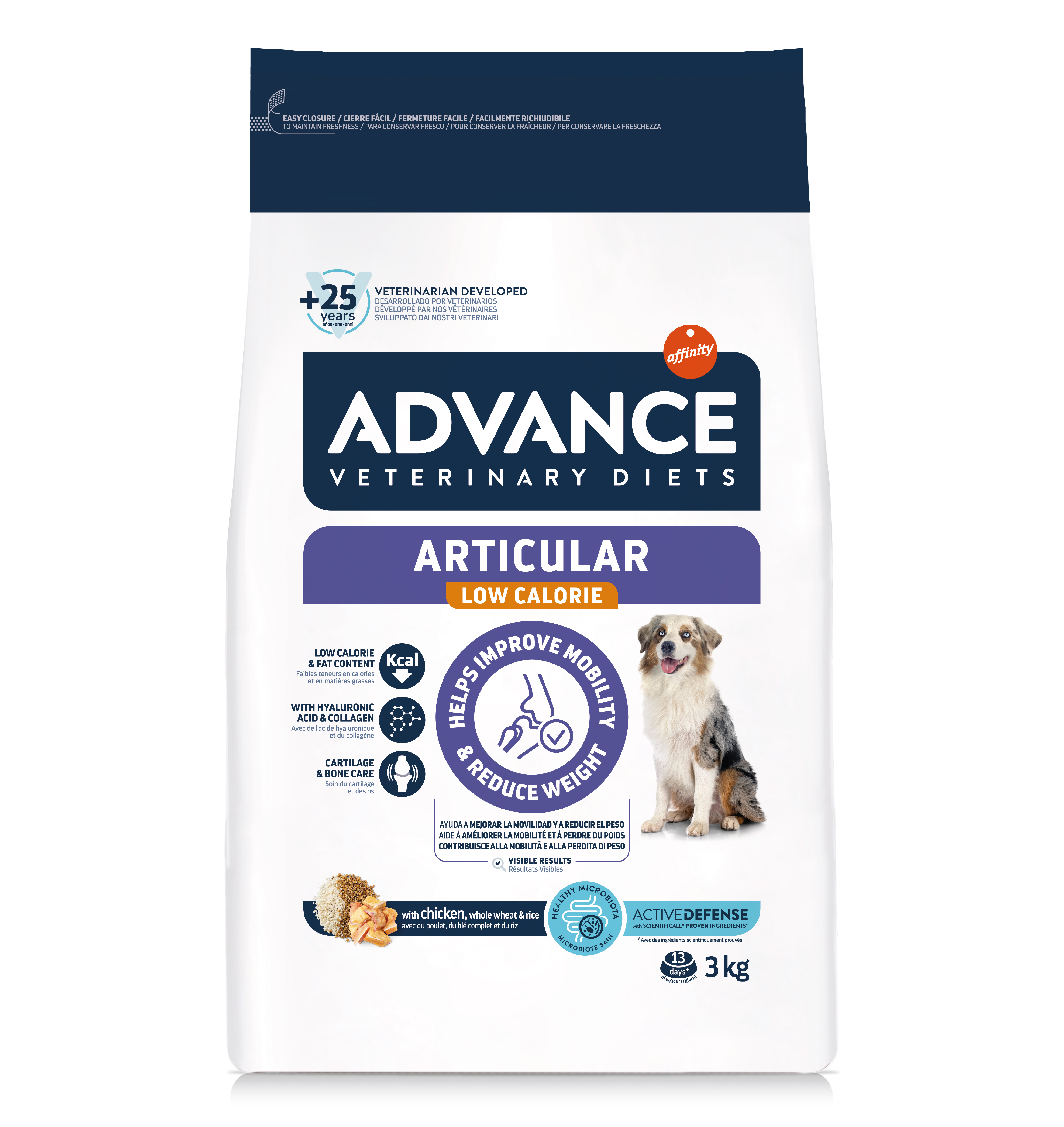 ADVANCE VETERINARY DIET DOG ARTICULAR GELENKE MINDER CALORIEËN 3 KG