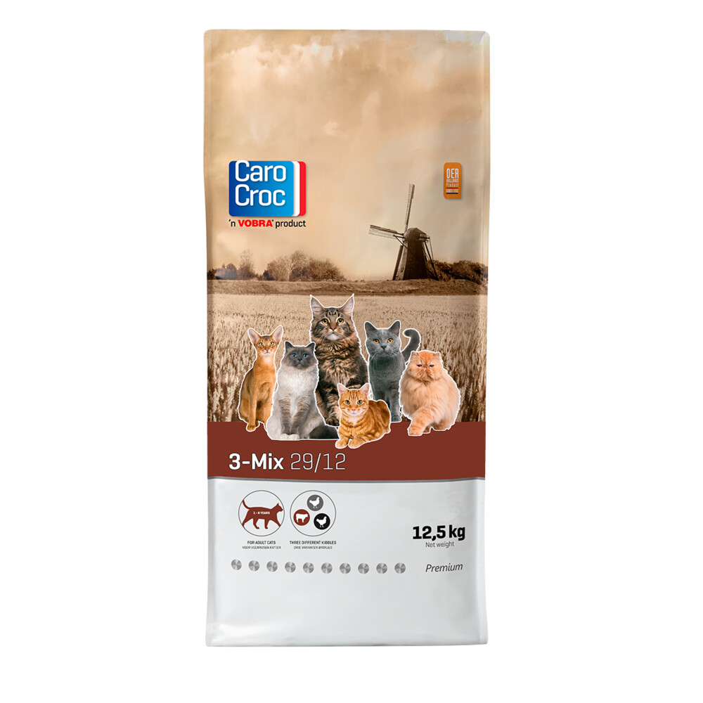 CAROCROC KATZE 3-MIX 12,5 KG