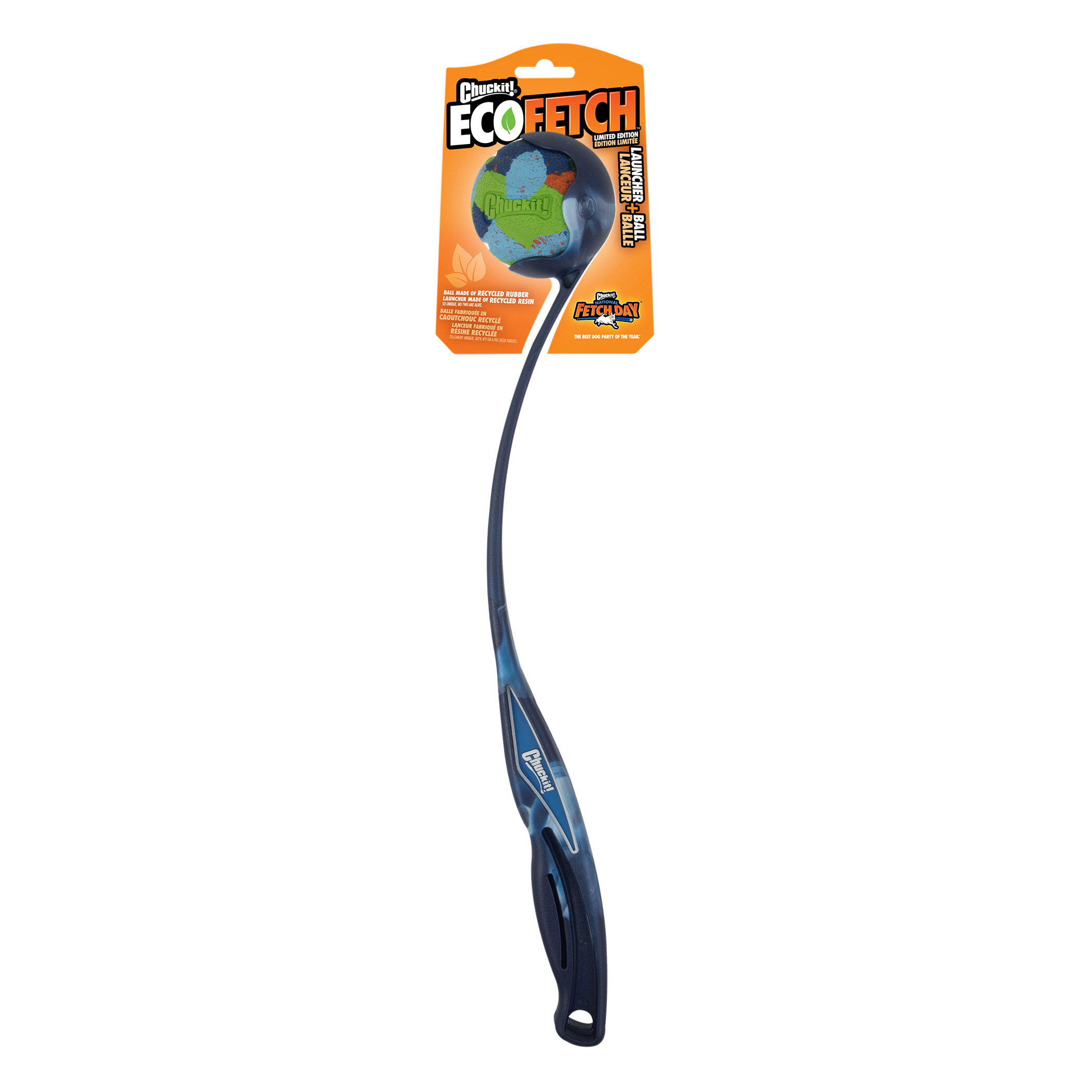 CHUCKIT ECOFETCH SPORT BALL LAUNCHER WERPSTOK RECYCELT 18M 45 CM