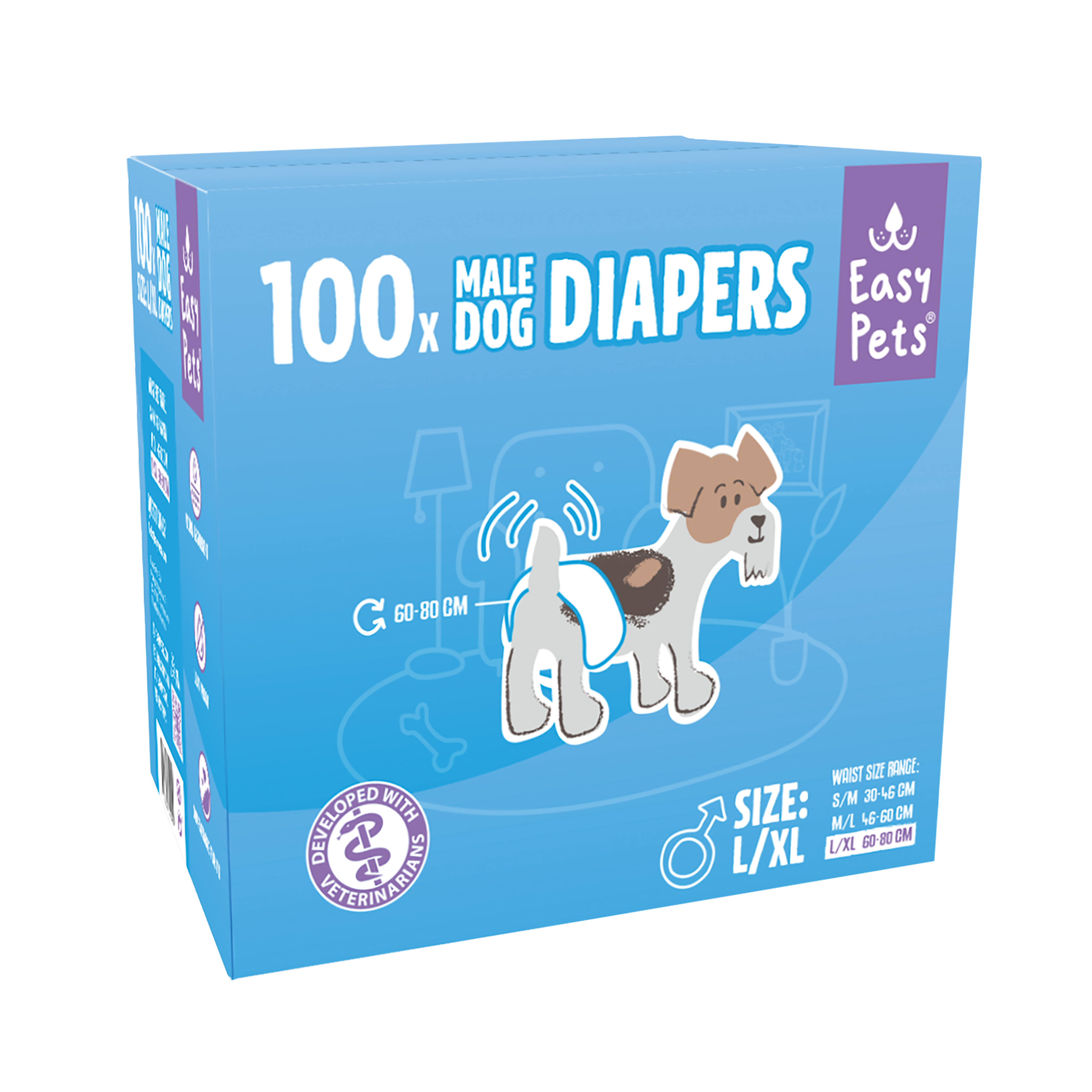 EASYPETS HONDENLUIERS REU L/XL 100 STK.
