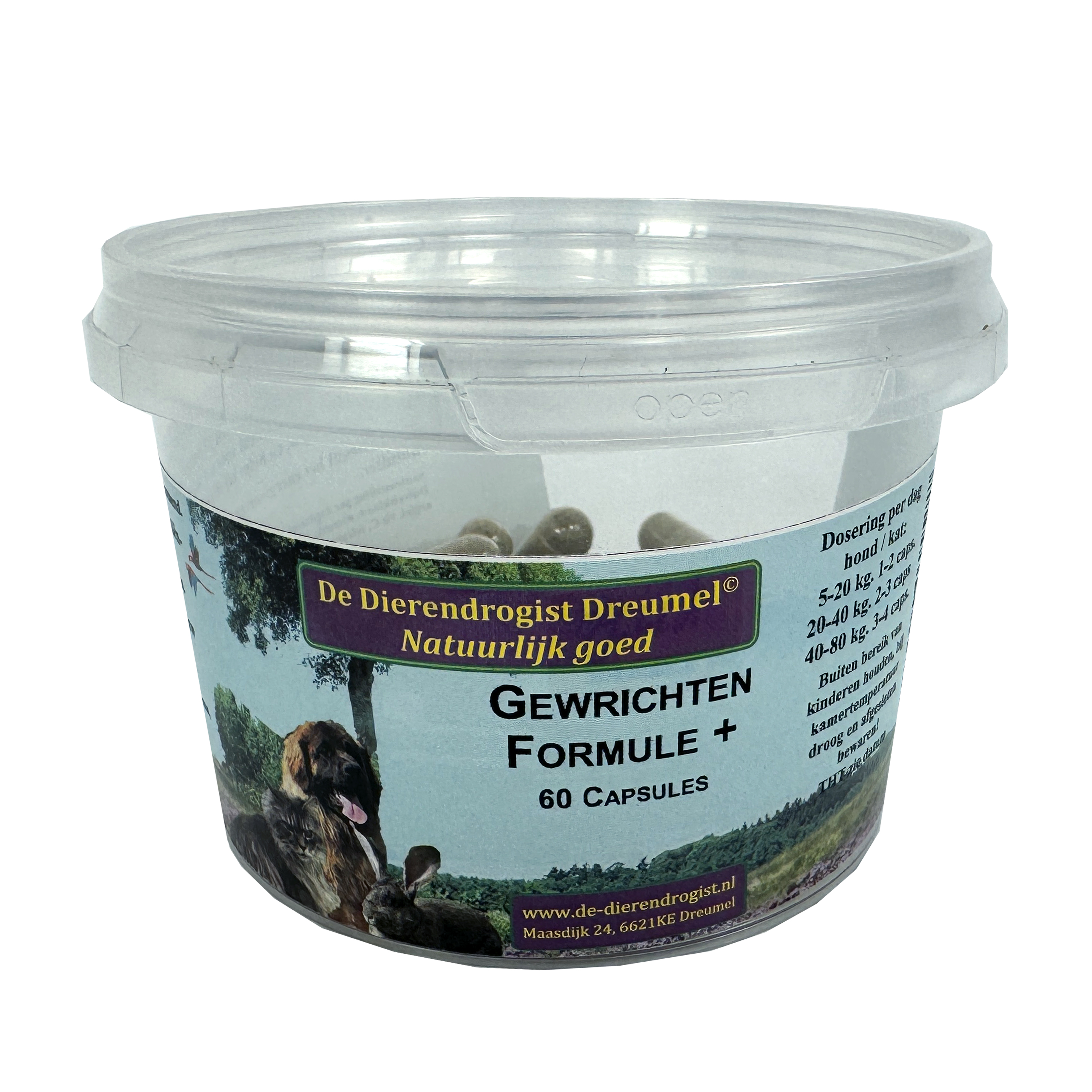 DIERENDROGIST GEWRICHTSFORMULE+ KAPSELN 60 STK.
