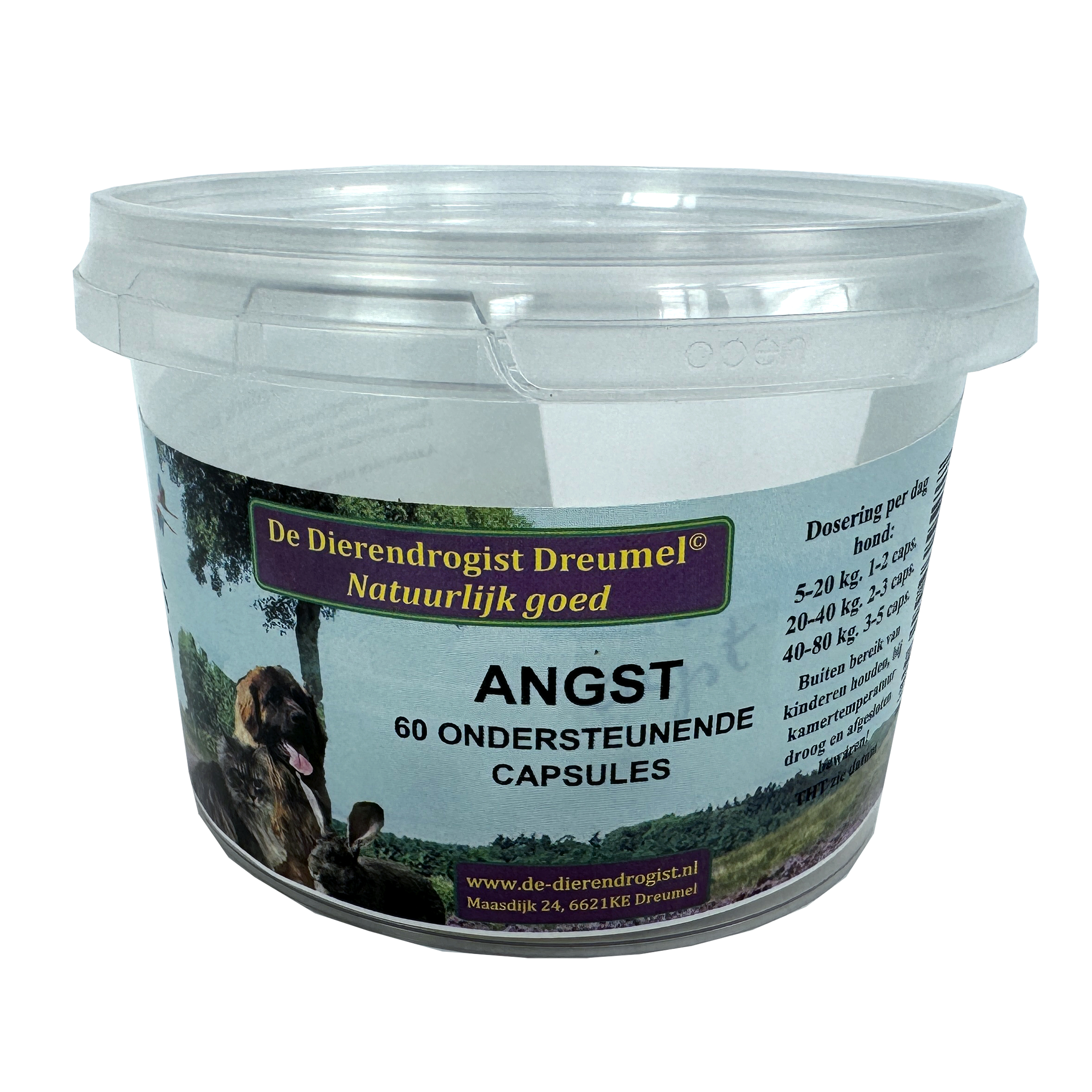 DIERENDROGIST BIJ ANGST KAPSELN 60 STK.