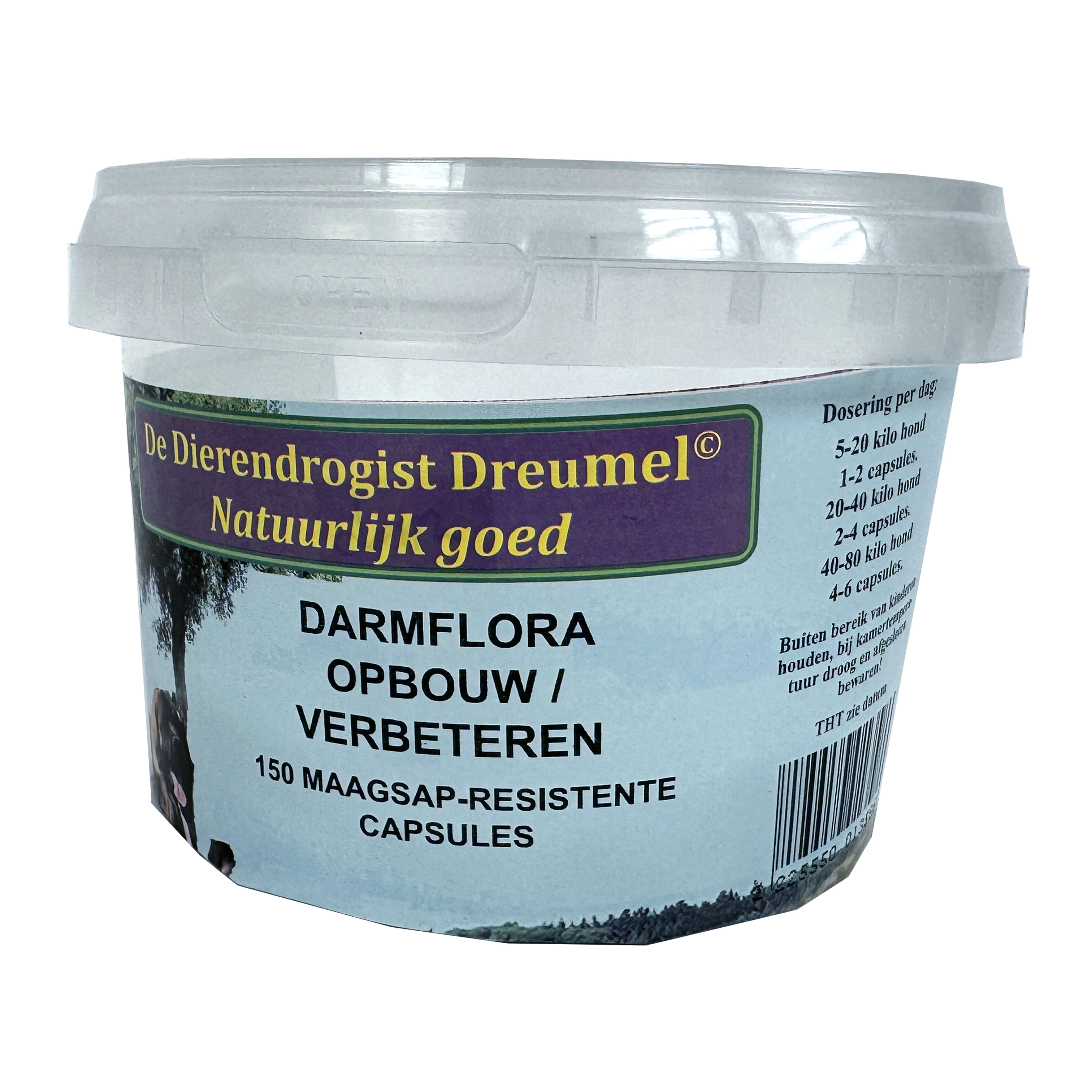 DIERENDROGIST DARMFLORA OPBOUW/VERBETEREND KAPSELN 150 STK.