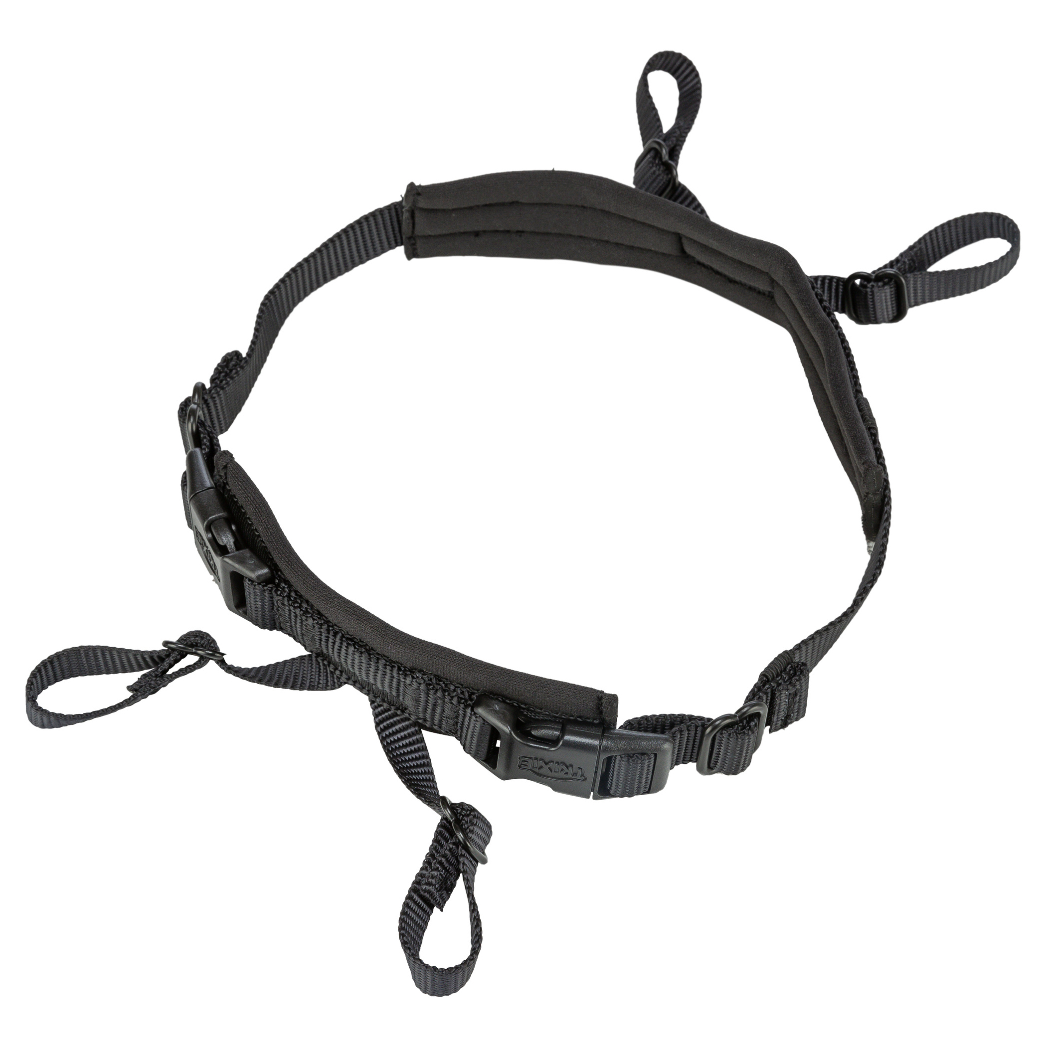 TRIXIE PANIEKADAPTER STAY FUER TUIGEN SCHWARZ S-M 38-57X1,5 CM