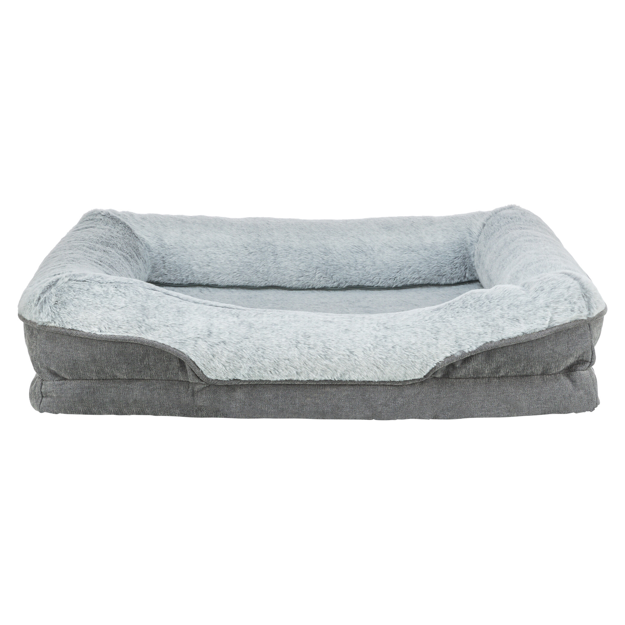 TRIXIE VITAL HUNDEKORB LINO ECKIG GRAU/HELLGRAU 70X55 CM