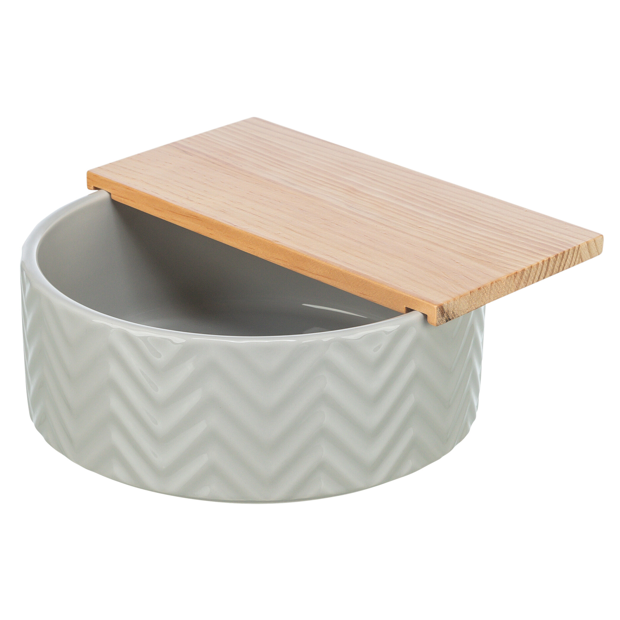TRIXIE ZANDBAD MIT PLATFORM MAEUSE/HAMSTERS KERAMIK/HOLZ 20X20 CM 21X8 CM
