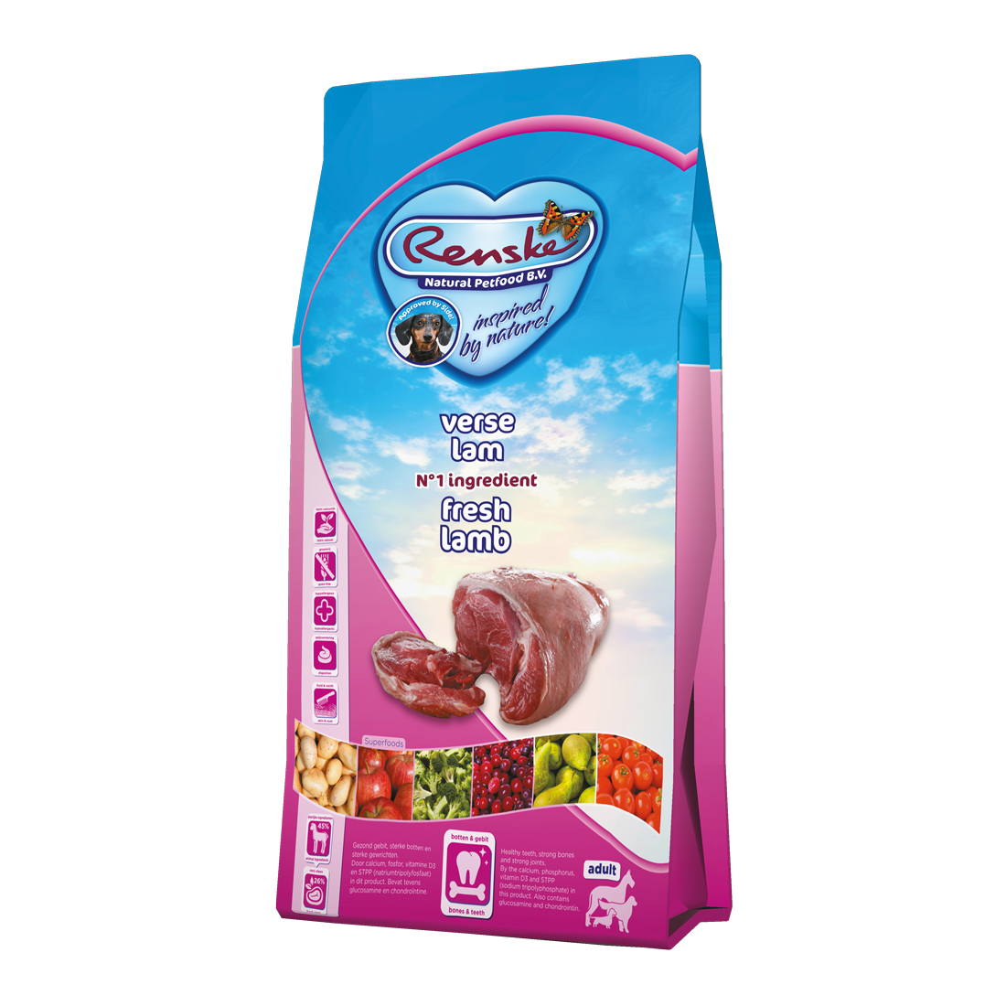 RENSKE SUPER PREMIUM ADULT LAMM GRAANVRIJ HYPOALLERGEEN 6,5 KG