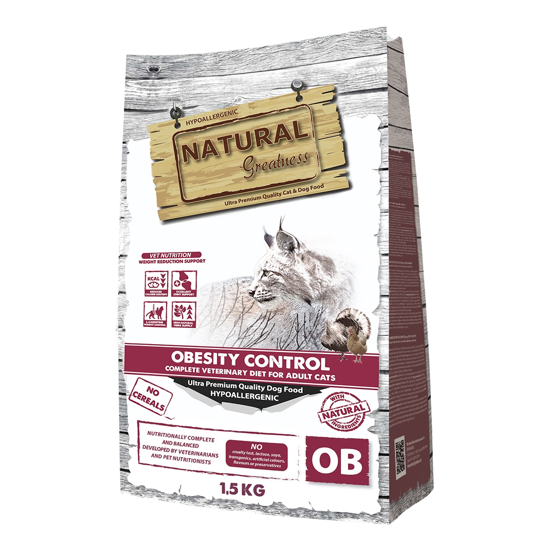 NATURAL GREATNESS VETERINARY DIET CAT OBESITY KONTROLLE COMPLETE 1,5 KG