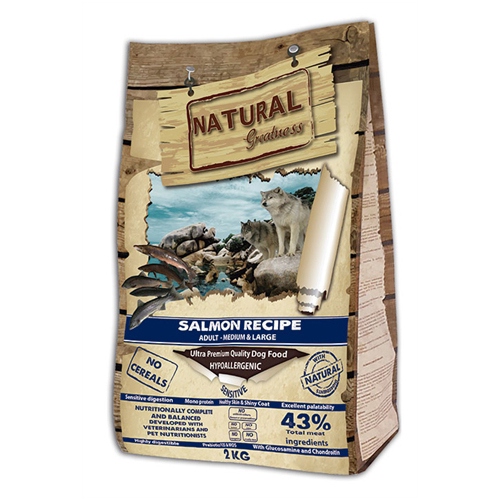 NATURAL GREATNESS SALMON RECIPE MINI SENSITIV 2 KG