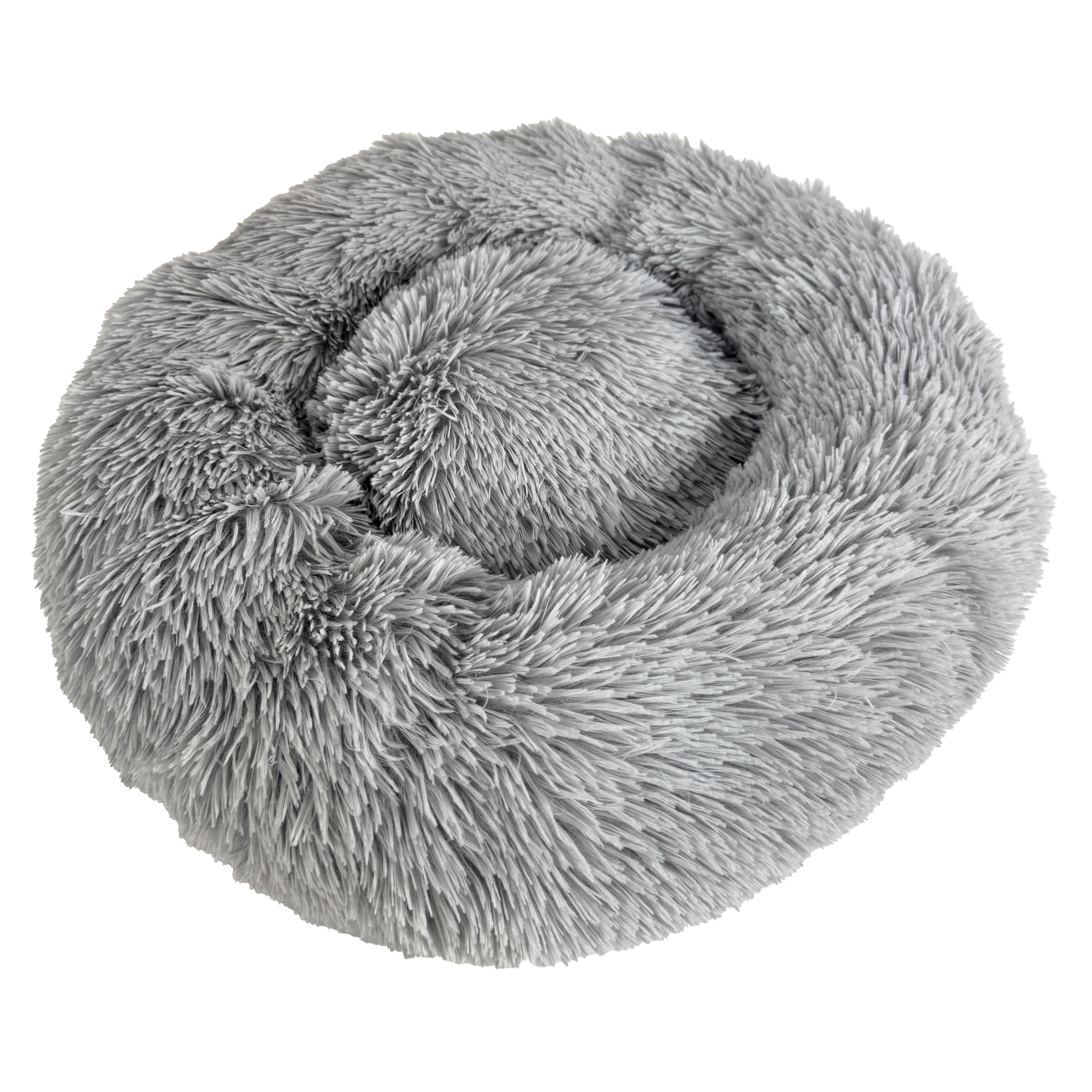SAZZZ HUNDEKORB FLUFFY HELLGRAU 52X52X13 CM