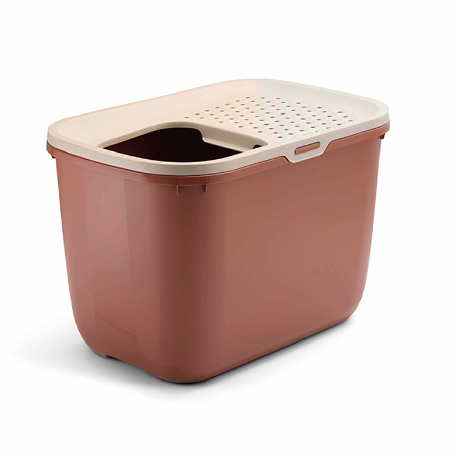 SAVIC KATZENKLO HOP IN CHAMPAGNE ROSA/TERRACOTTA 58,5X39X39,5 CM