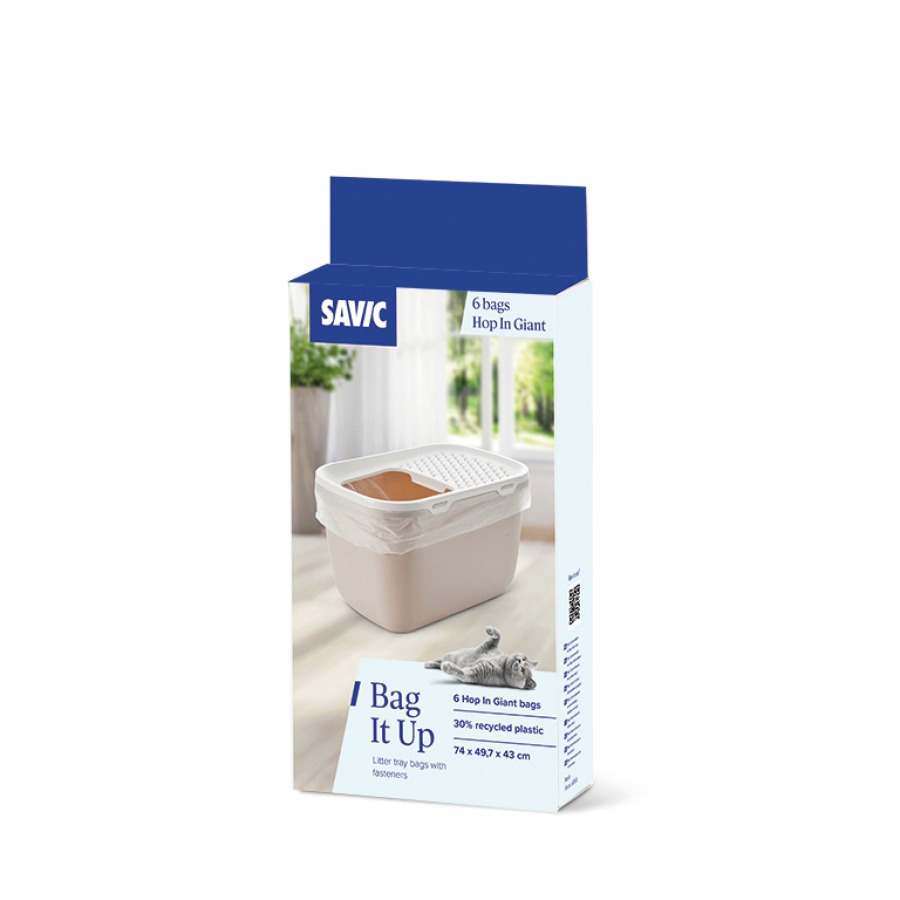 SAVIC BAG IT UP HOP IN RIESIG KATTENBAKZAK 12X5X25 CM