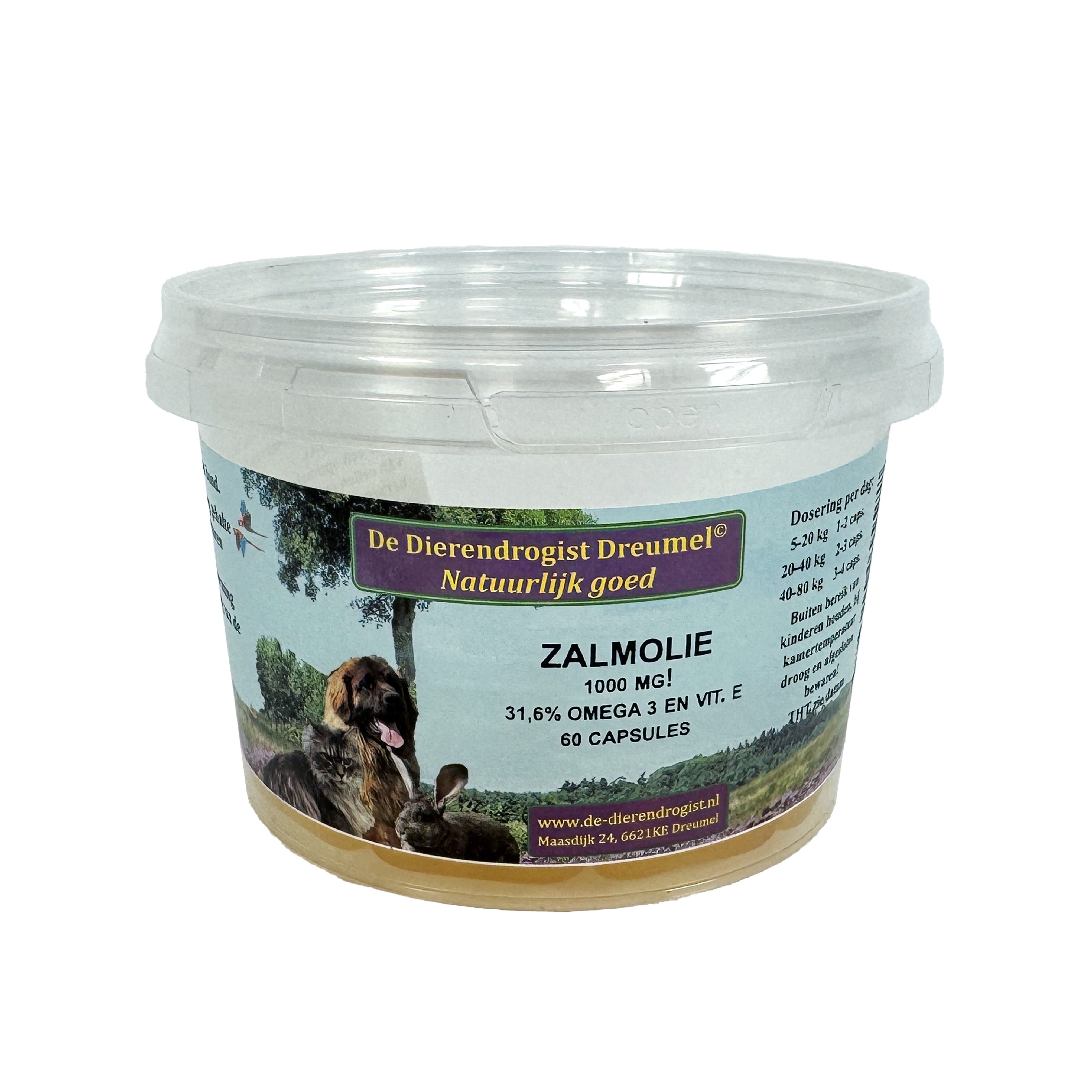 DIERENDROGIST ZALMOLIE KAPSELN 60 STK.