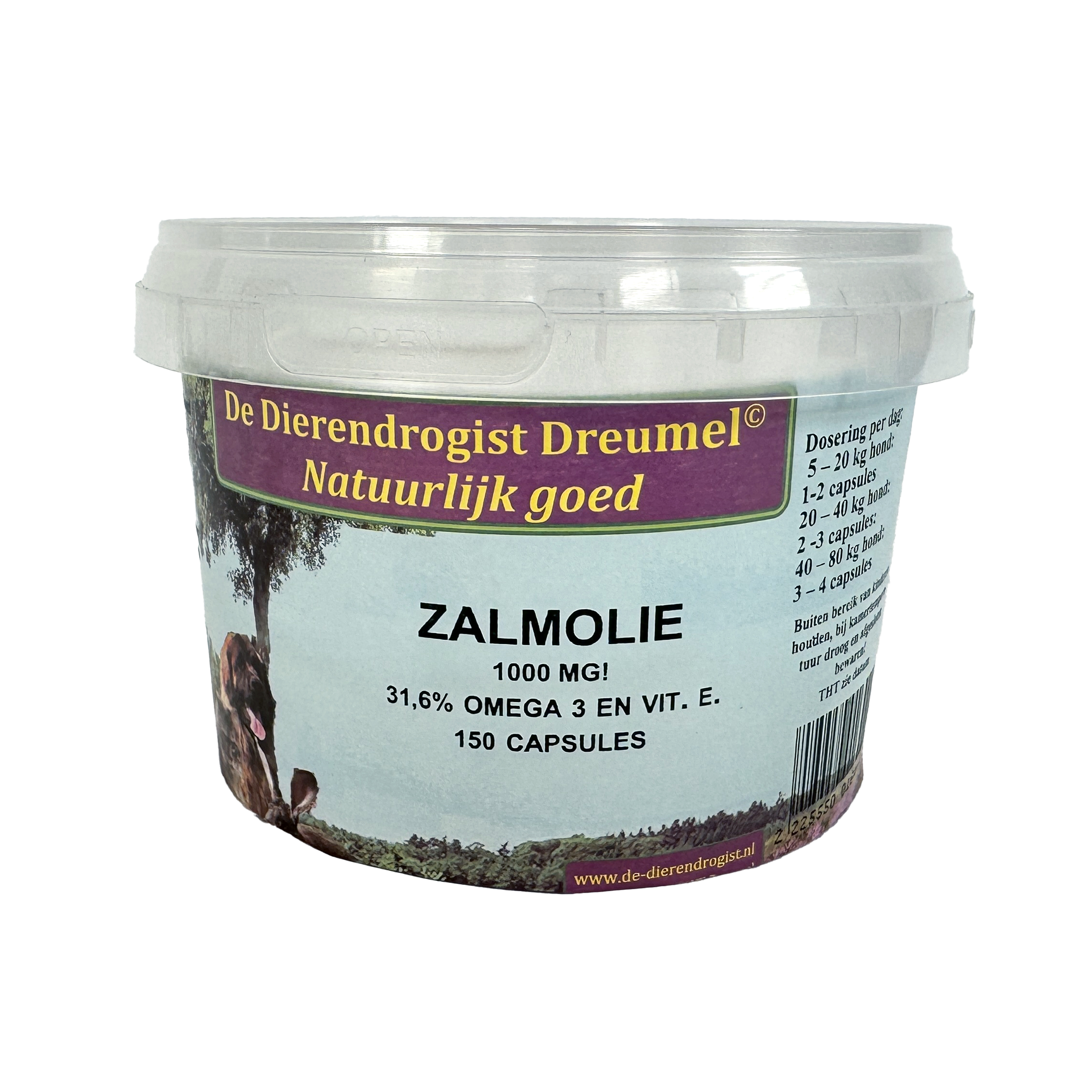 DIERENDROGIST ZALMOLIE KAPSELN 150 STK.