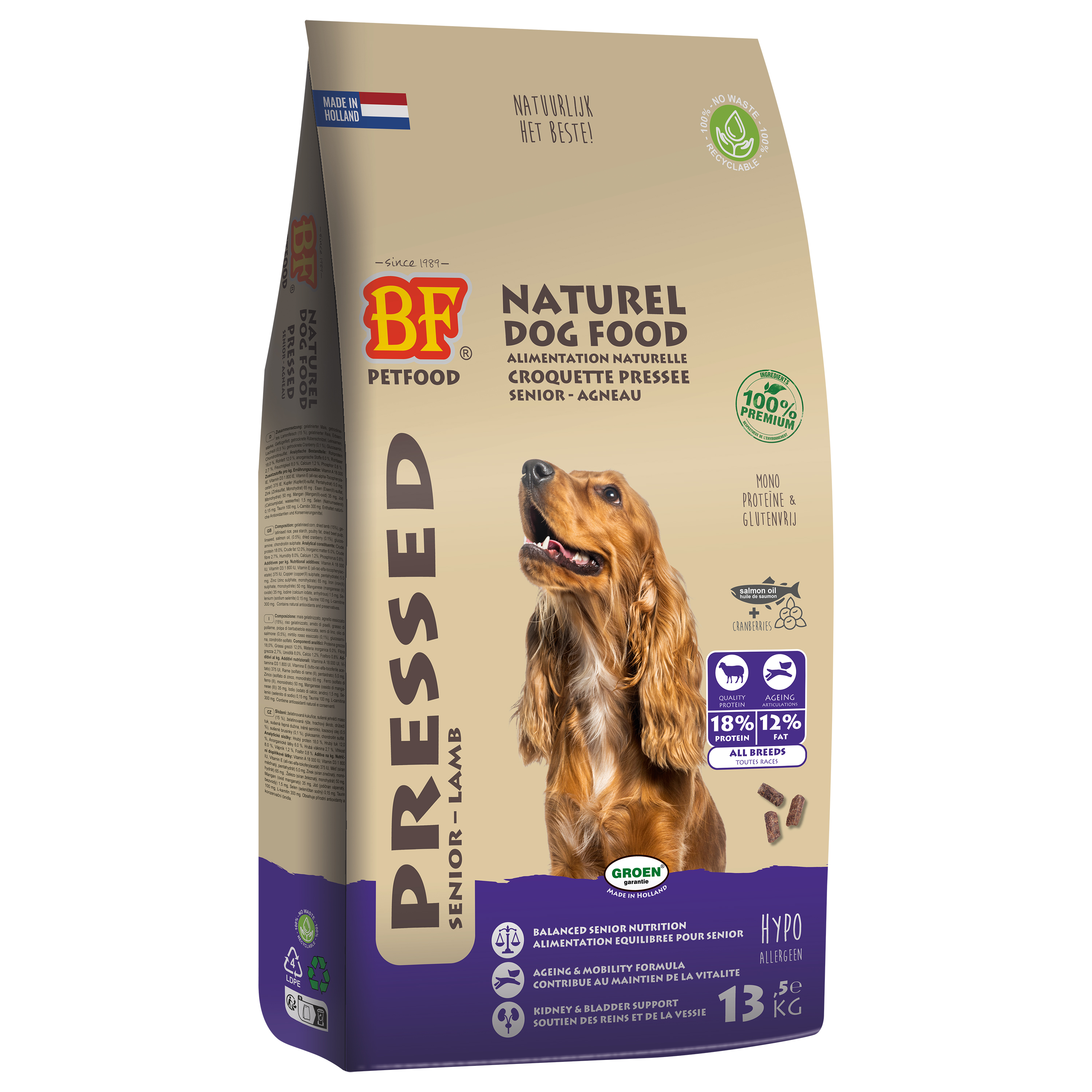 BF PETFOOD GEPERST SENIOR LAMM 13,5 KG