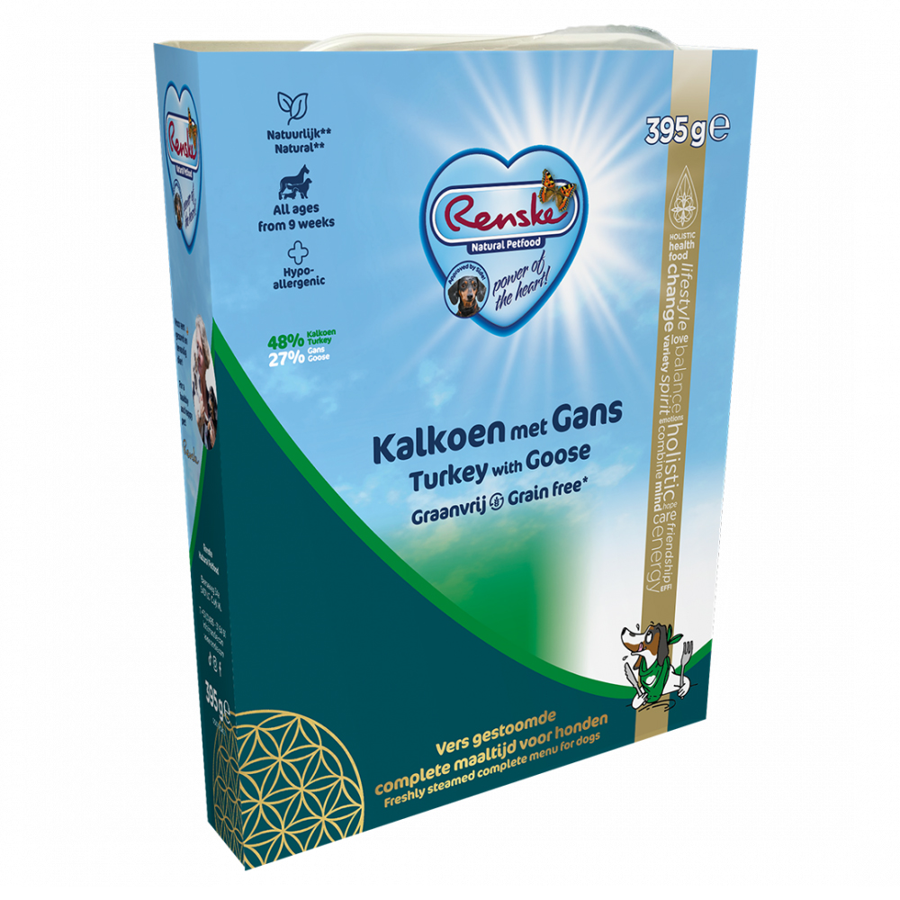 RENSKE FRISCH GESTOOMD FLEISCH TRUTHAHN MIT GANS GRAANVRIJ 10X395 G
