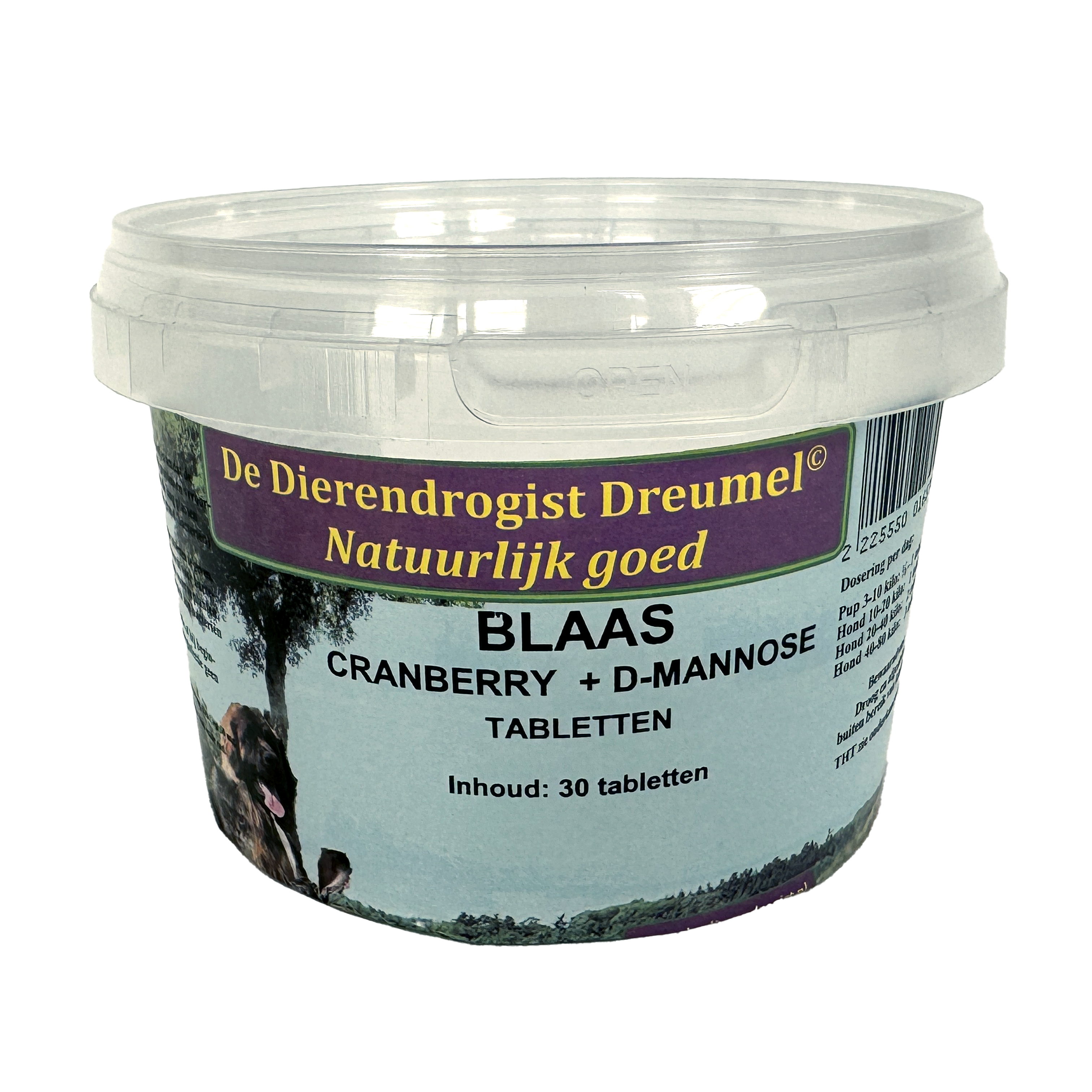 DIERENDROGIST BLAAS/CRANBERRY/D-MANNOSE TABLETTEN 30 TBL