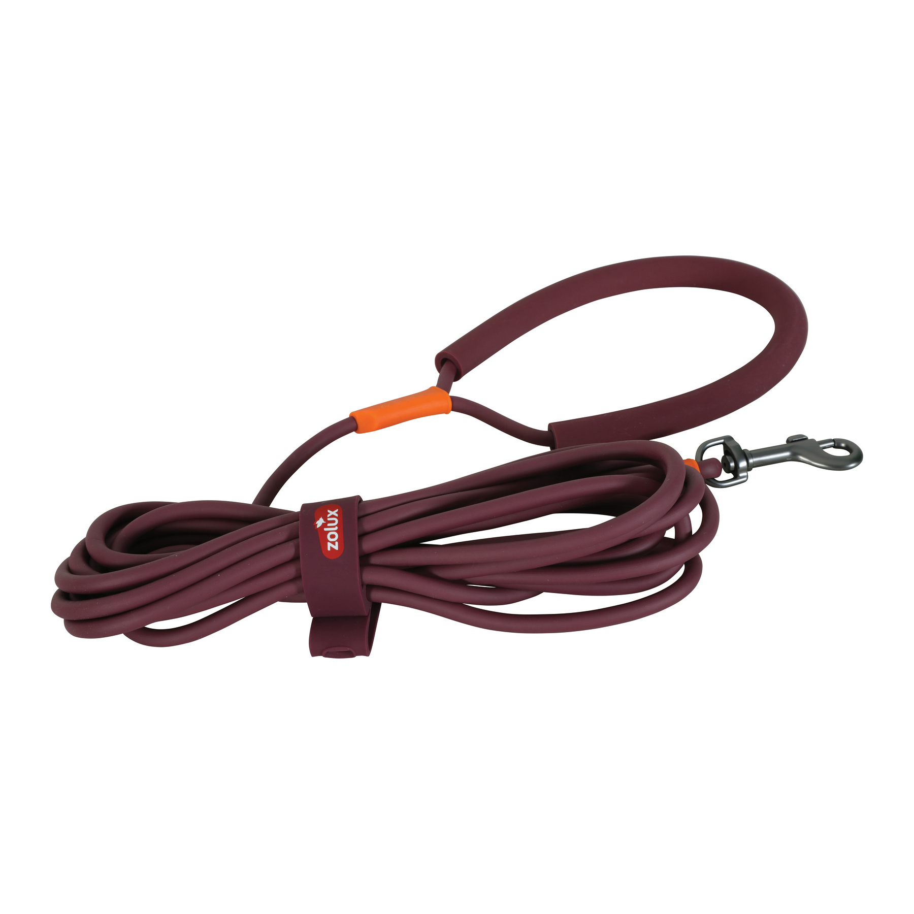ZOLUX BVK SLEEPLIJN RUND SILICONEN ROT 10 M X 0,6 CM
