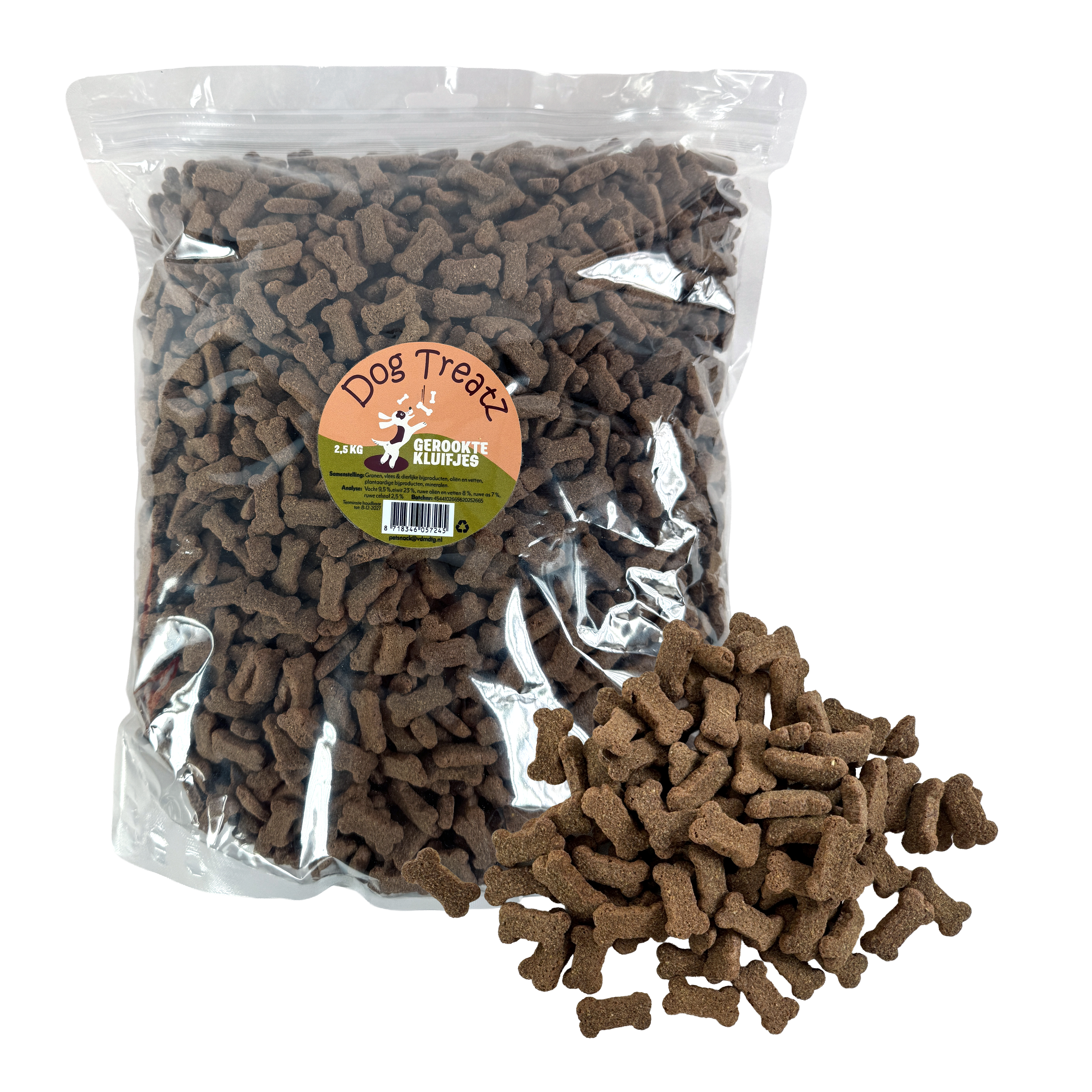 DOG TREATZ GERAEUCHERTE KLUIFJES 2,5 KG