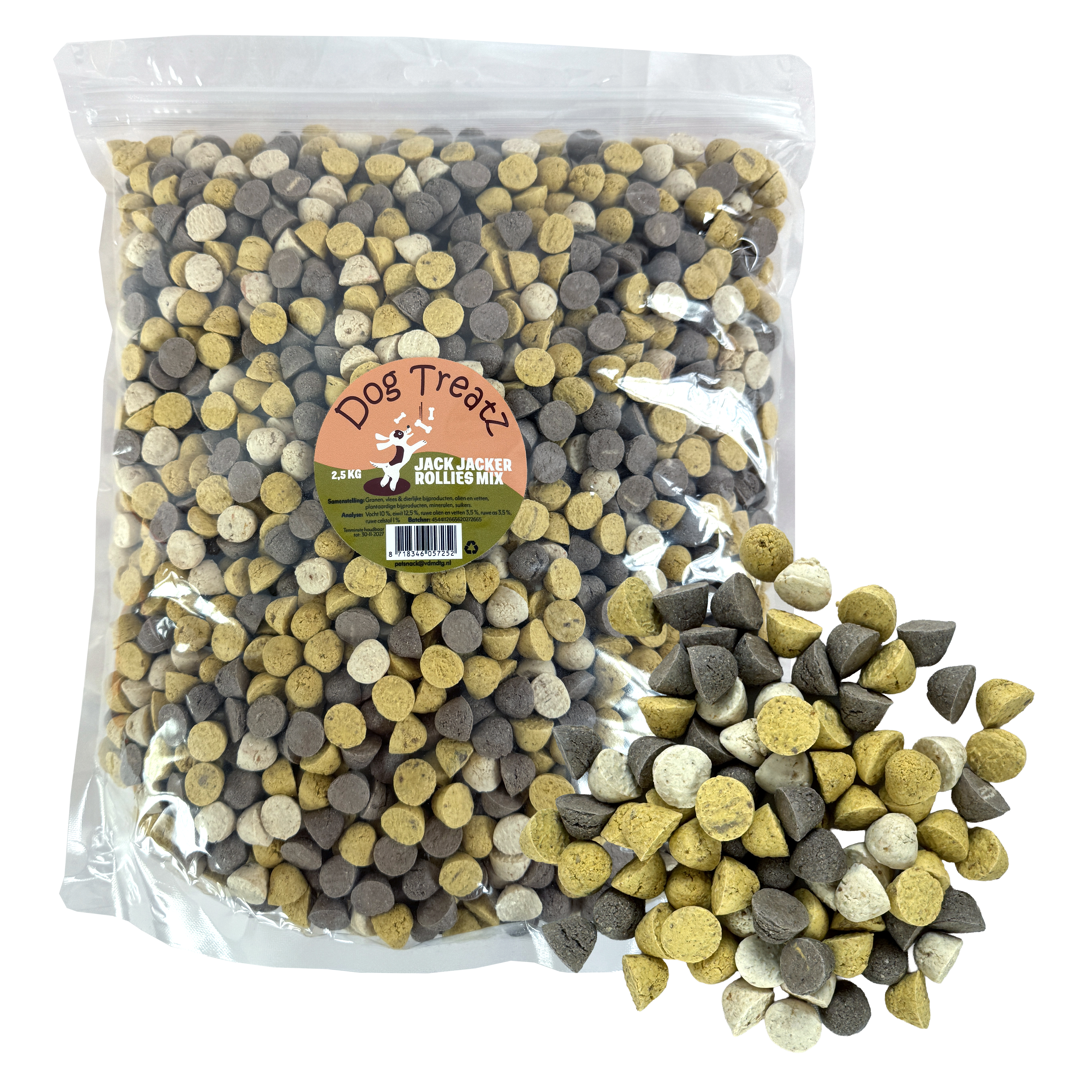 DOG TREATZ JACK JACKER ROLLIES MIX 2,5 KG