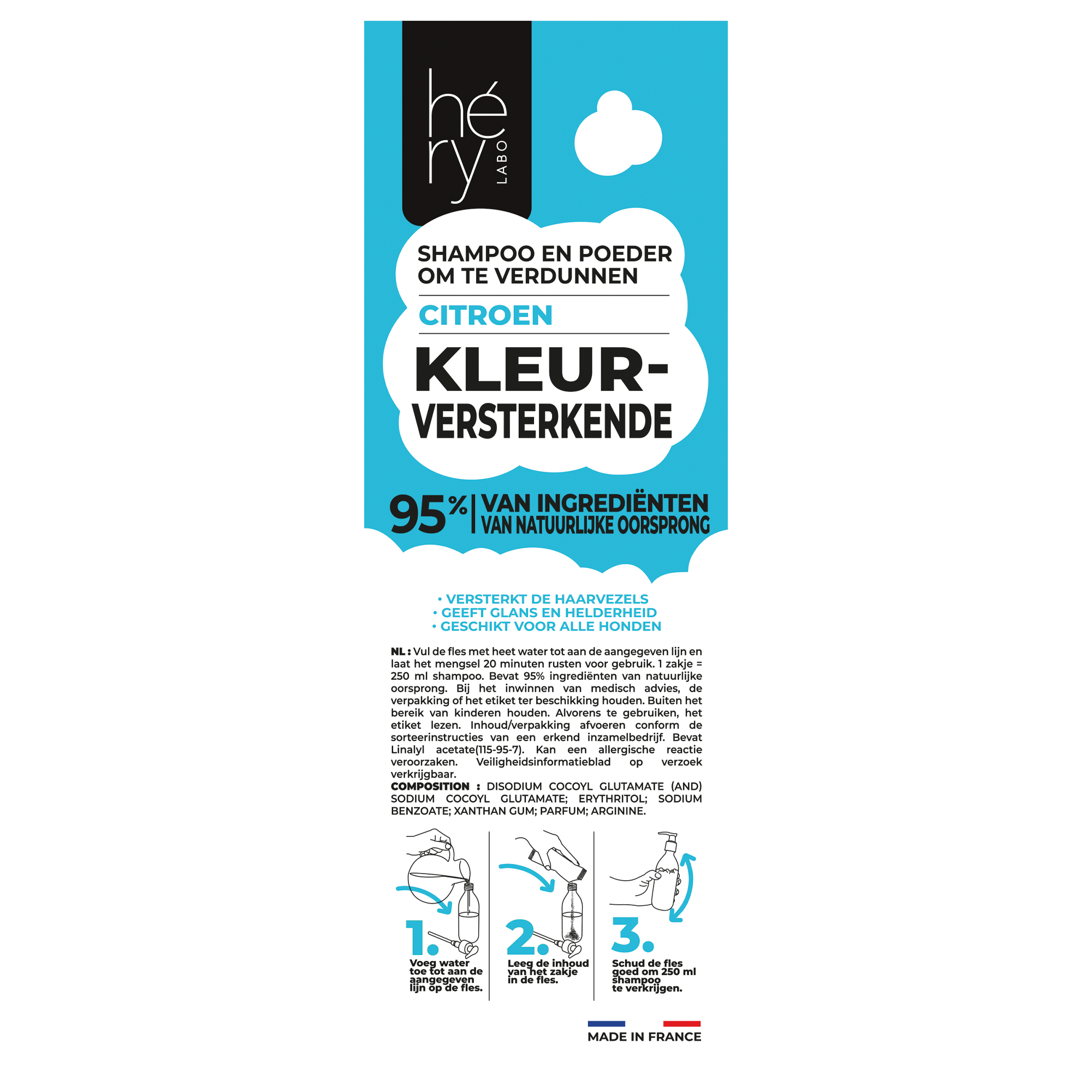 HERY SHAMPOO PULVER GEKLEURDE VACHTEN 25 G
