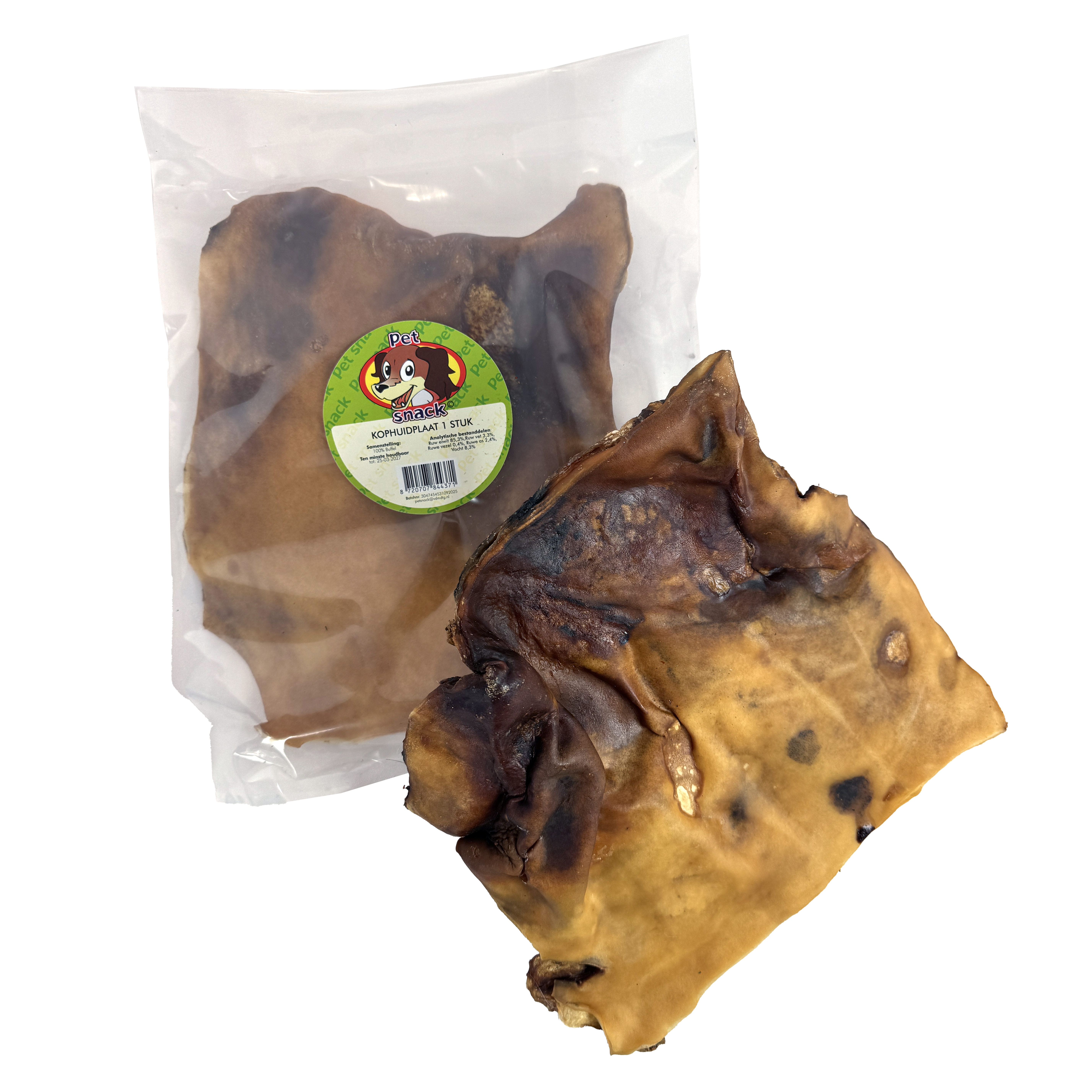 PETSNACK KOPHUIDPLAAT 1 STK.