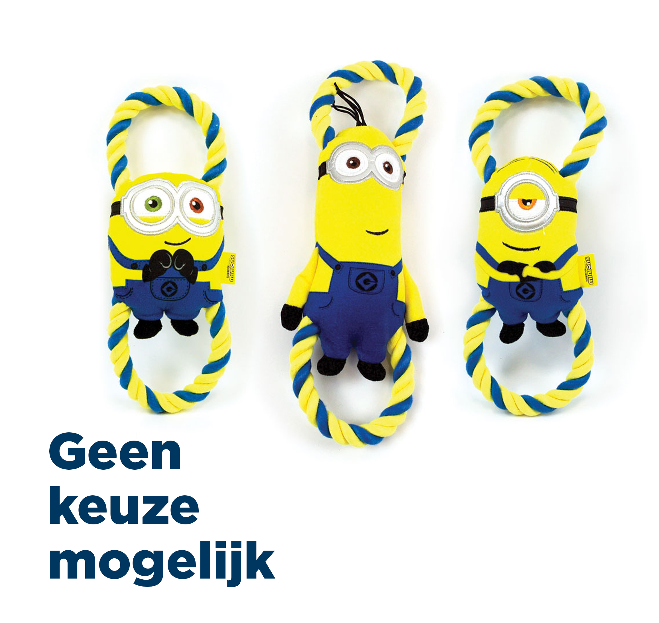 MINIONS PLUESCH BOB/STUART/KEVIN AAN FLOSTOUW 28 CM