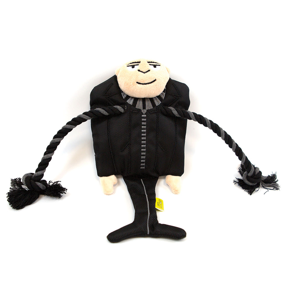 MINIONS PLUESCH GRU MIT SCHAL UND FLOSTOUW 28X15X4 CM