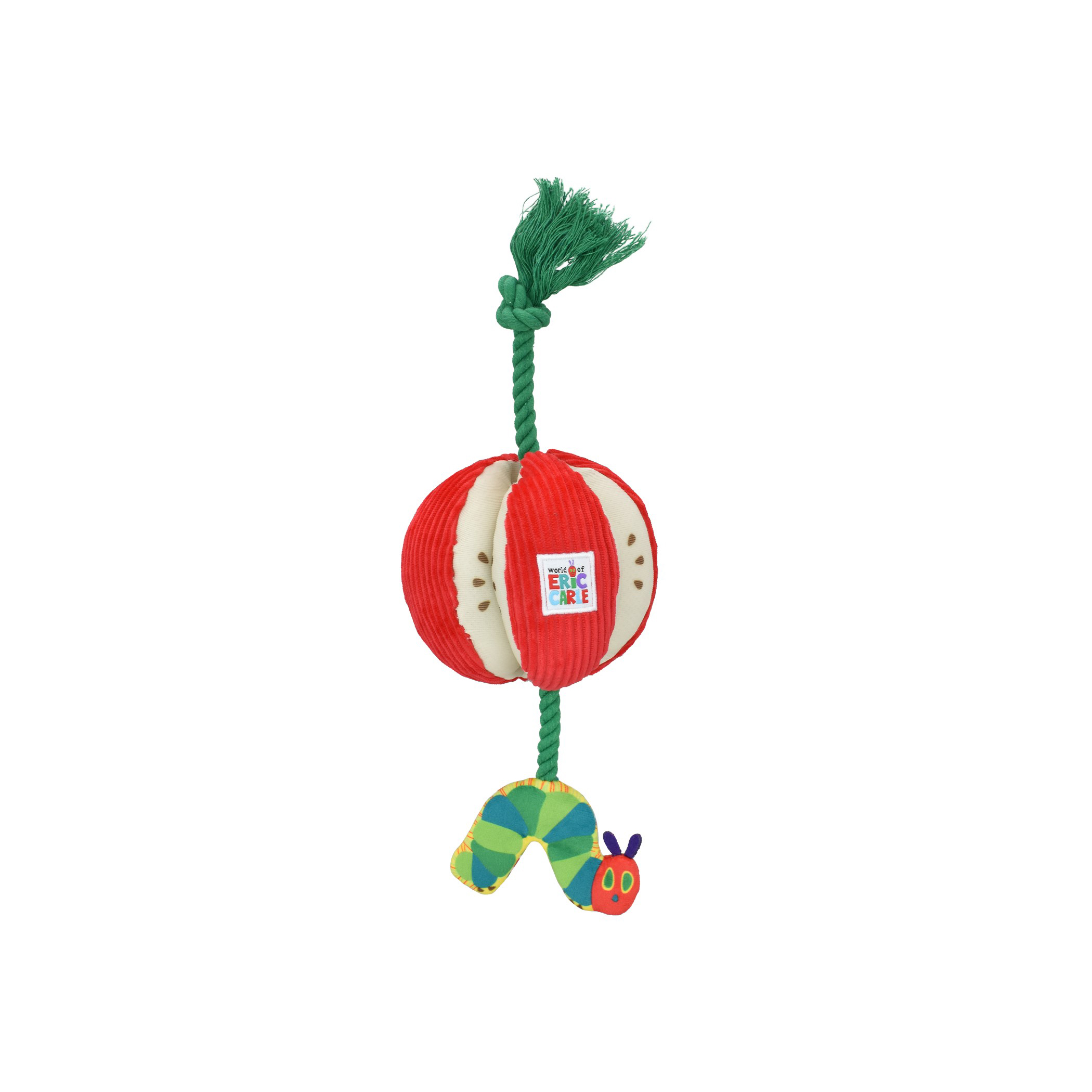 ERIC CARLE PLUESCH RUPSJE NOOIT GENOEG APFEL MIT FLOSTOUW 38 CM