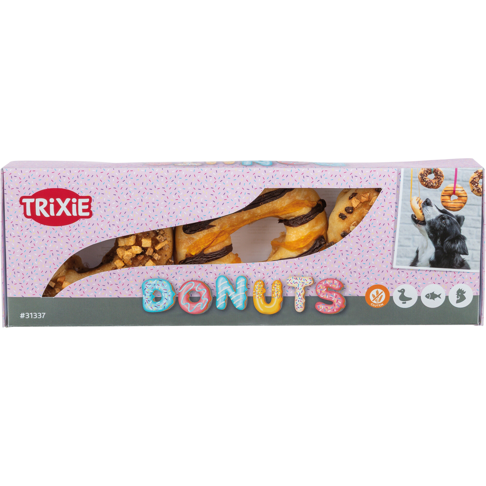 TRIXIE DONUTS ENTE/HUHN/KABELJAU 9 CM 55 G 3 STK.