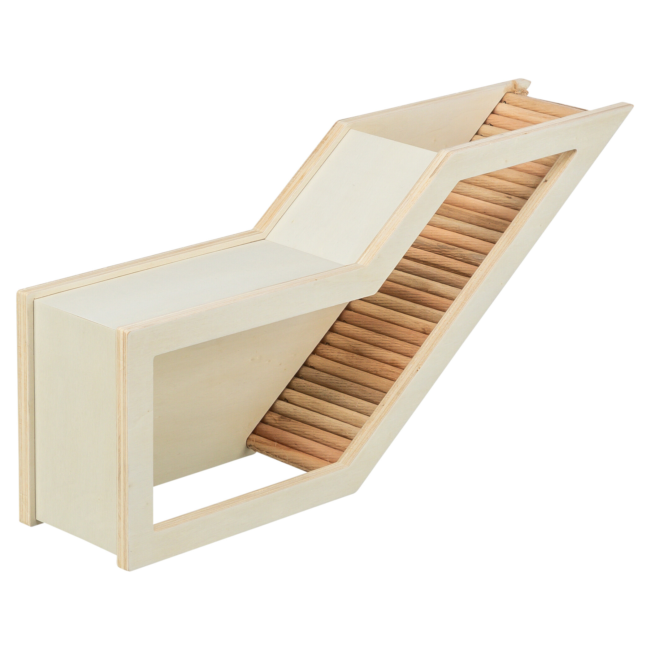 TRIXIE OBSERVATIEBOX MAUS/HAMSTER MIT TUNNEL ONBEHANDELD HOLZ 36X17 CM