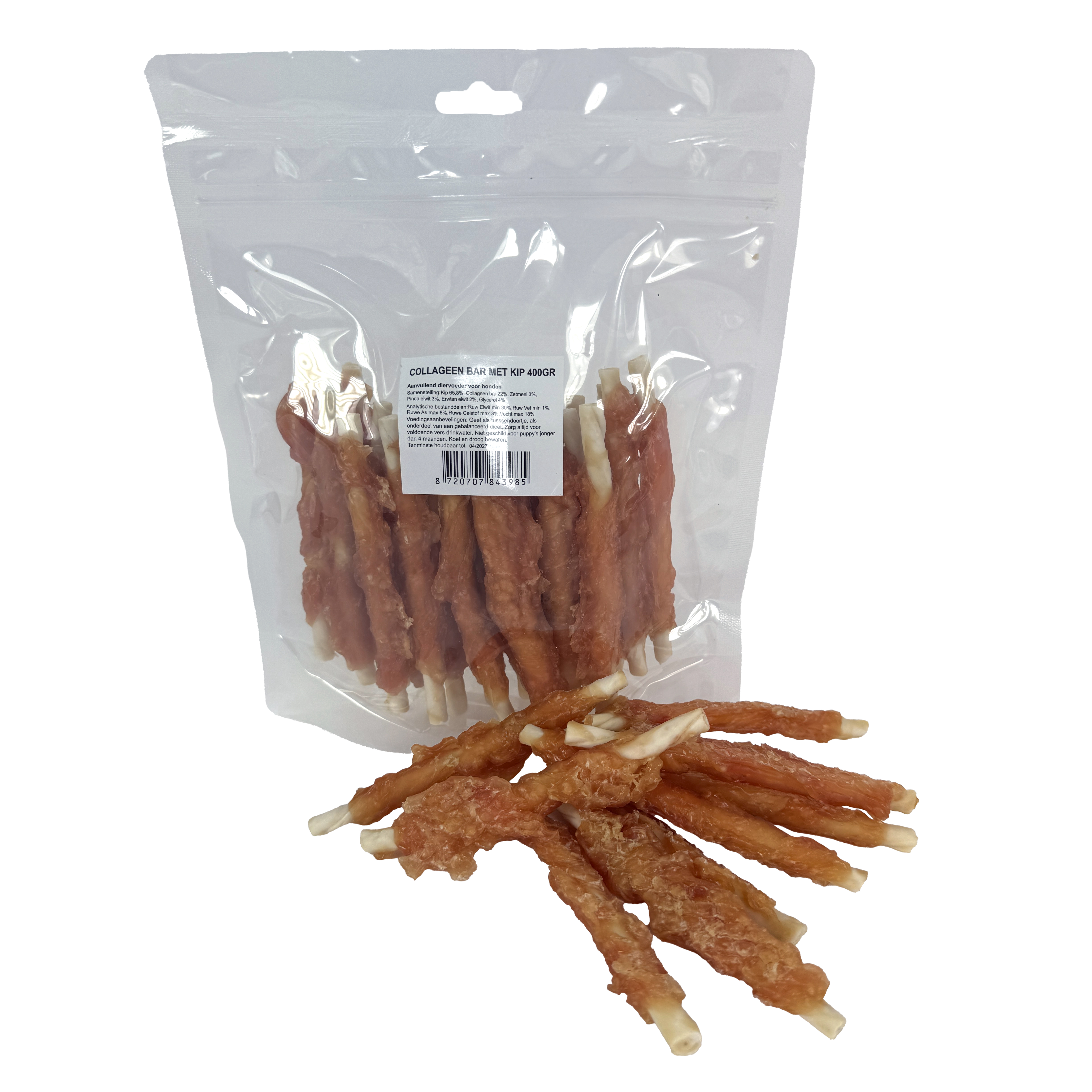 I AM GEDREHT STICK COLLAGEEN BAR MIT HUHN 400 G
