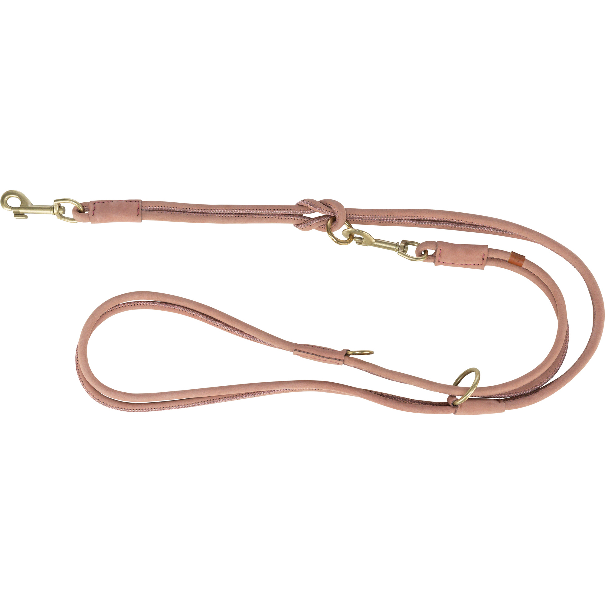 TRIXIE HUNDELEINE PURE VERSTELLBAR RUND GESTIKT LEDER ROSA 200X1 CM