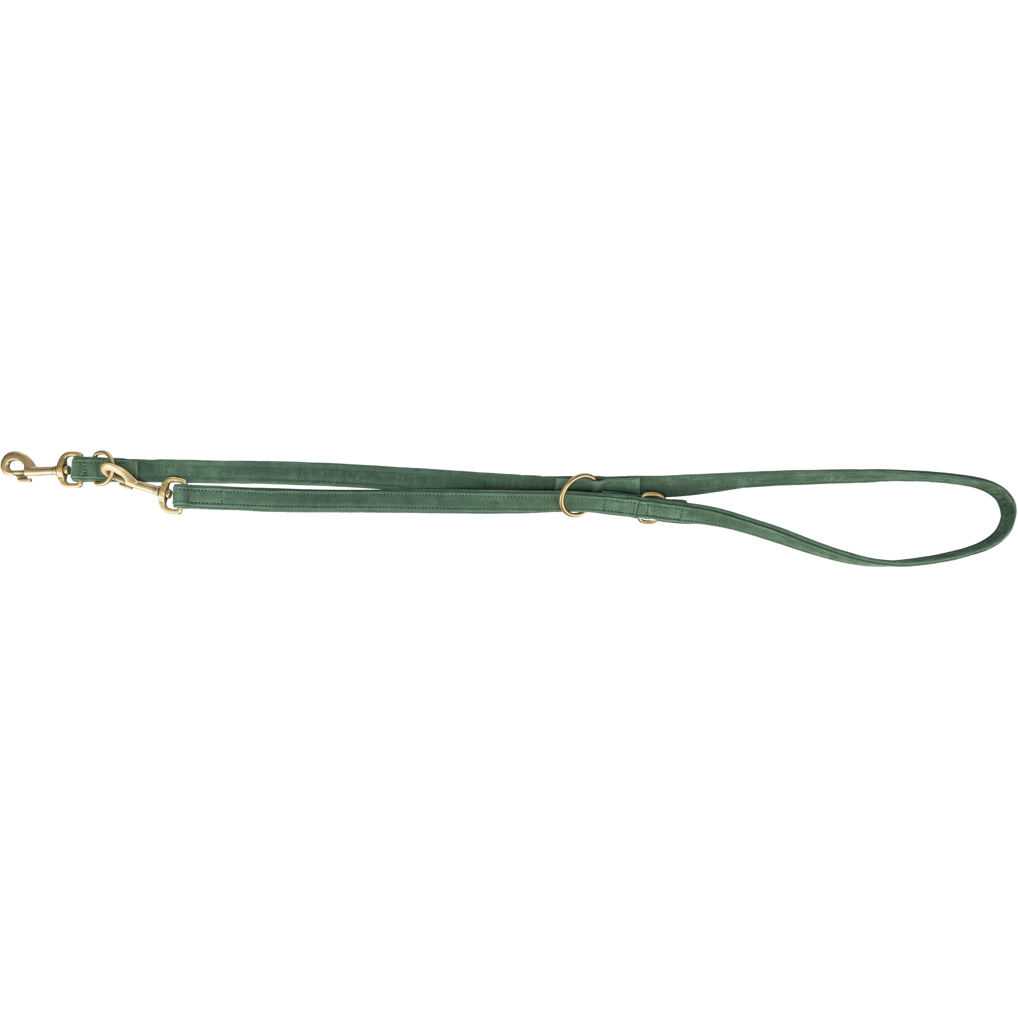 TRIXIE HUNDELEINE PURE VERSTELLBAR LEDER SALIEGROEN M-L 200X2 CM