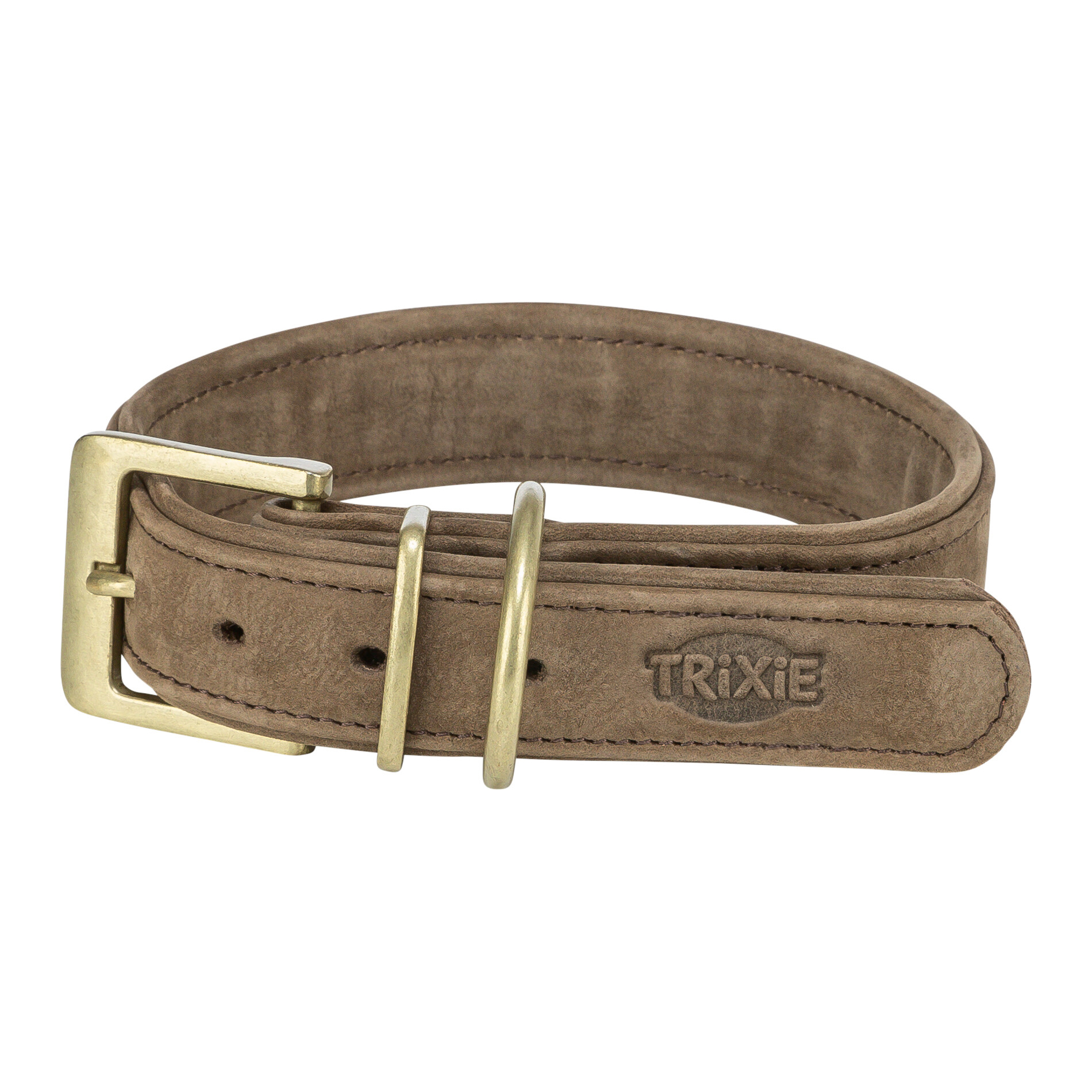TRIXIE HALSBAND HUND PURE LEDER BRAUN M 36-43X3 CM