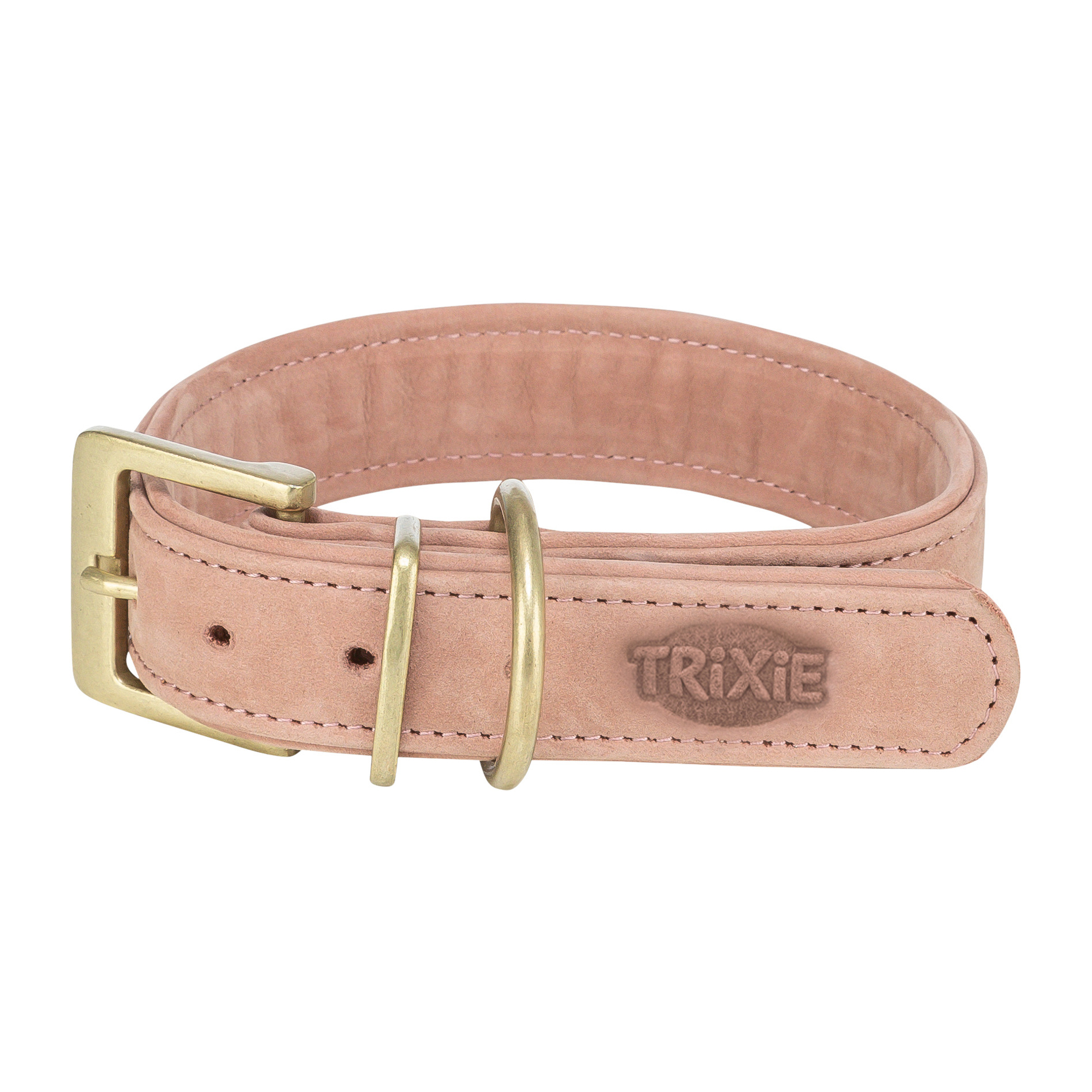 TRIXIE HALSBAND HUND PURE LEDER ROSA M-L 39-46X3,5 CM