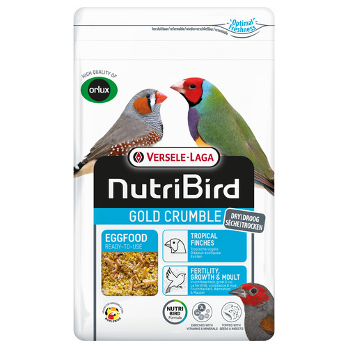 NUTRIBIRD GOLD CRUMBLE TROCKEN EIFUTTER TROPISCHE VOEGEL 1 KG