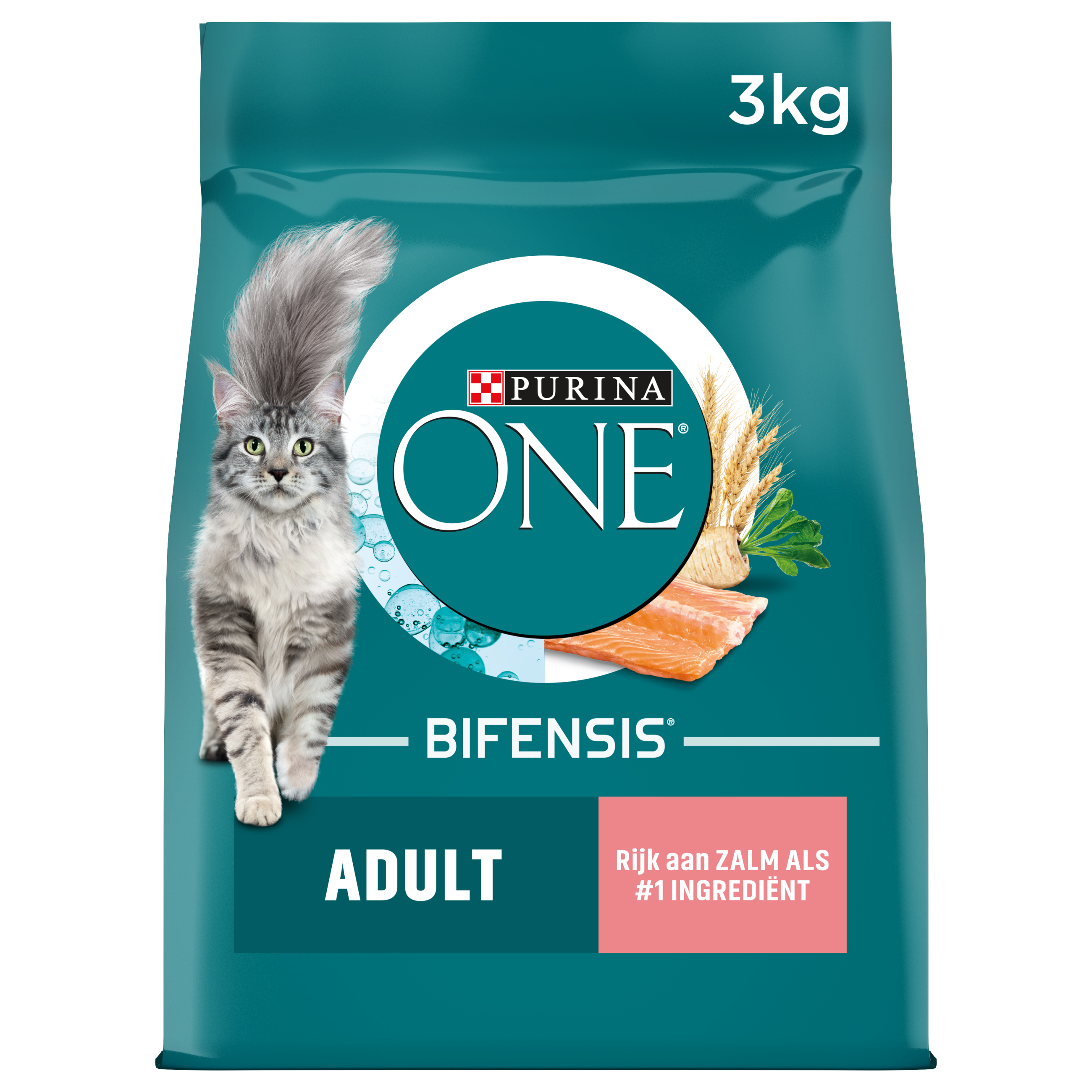 PURINA ONE ADULT LACHS/VOLKOREN GETREIDE 3 KG