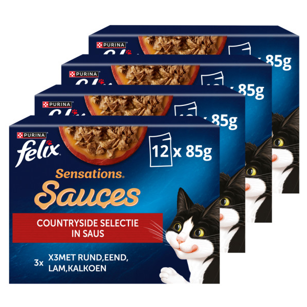 FELIX SENSATIONS COUNTRYSIDE SELECTIE IN SAUS 4X12X85 G